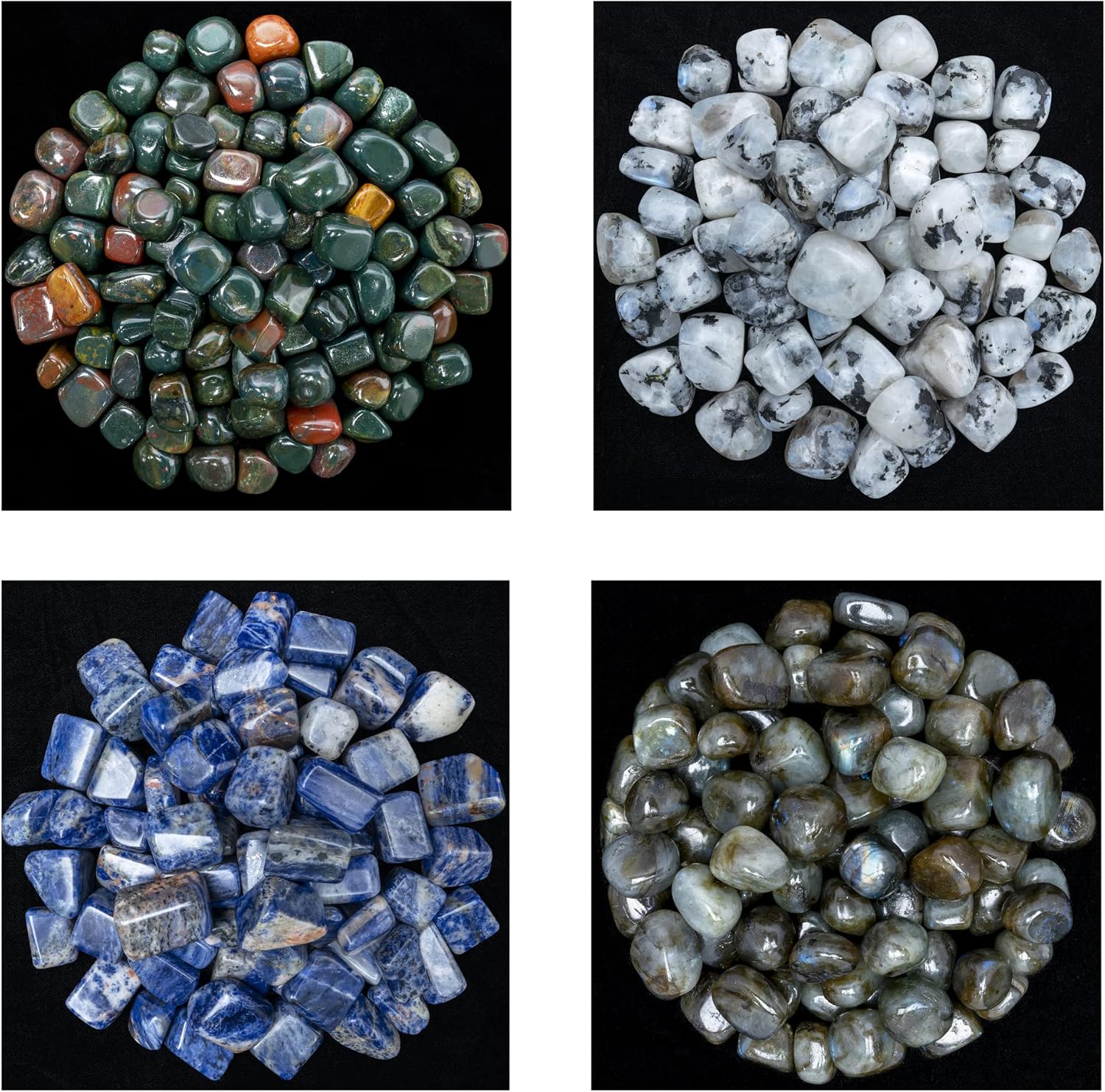 ZAICUS Tumbled Stones Set for Decor Feng Shui Jewelry
