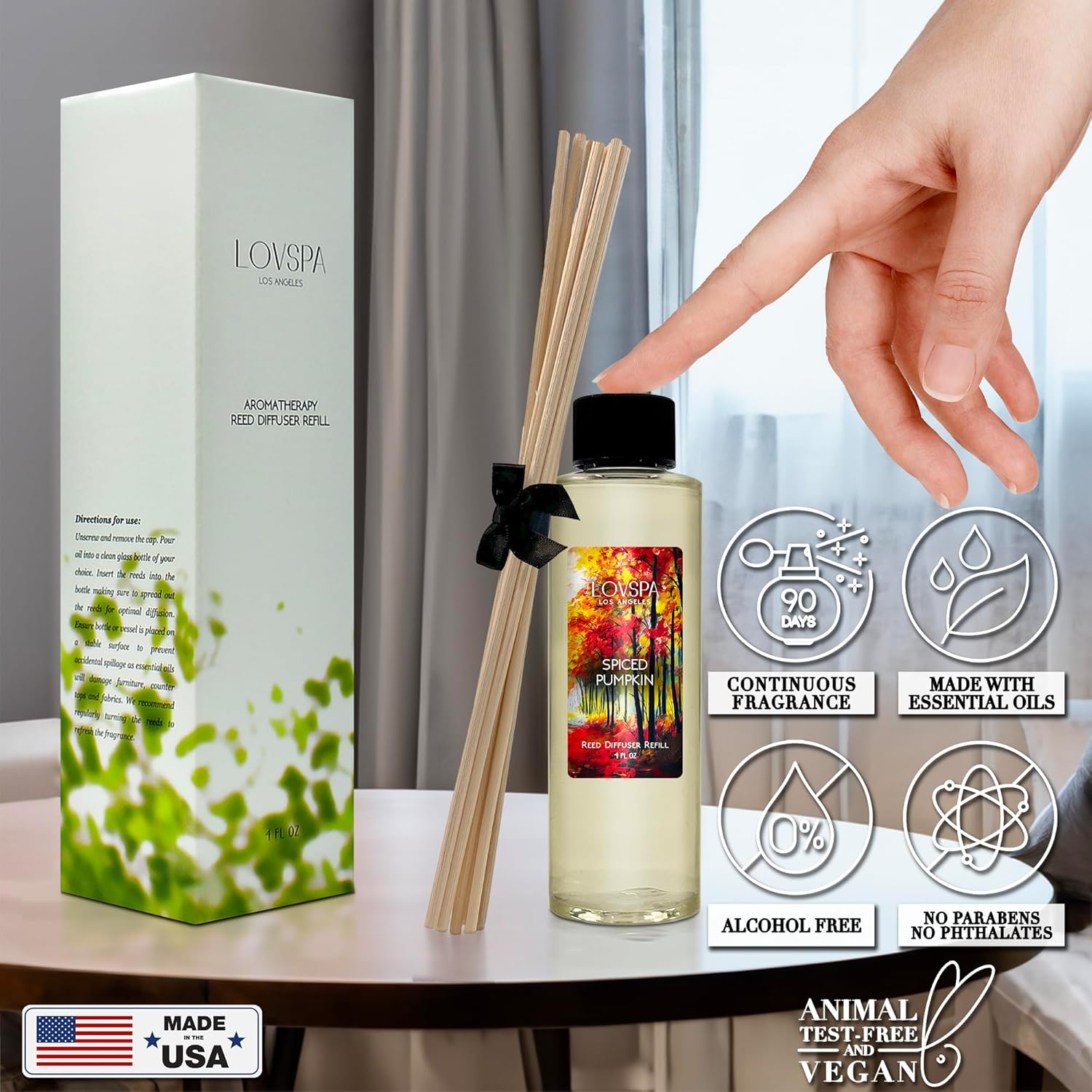 LOVSPA Spiced Pumpkin Reed Diffuser Oil Refill