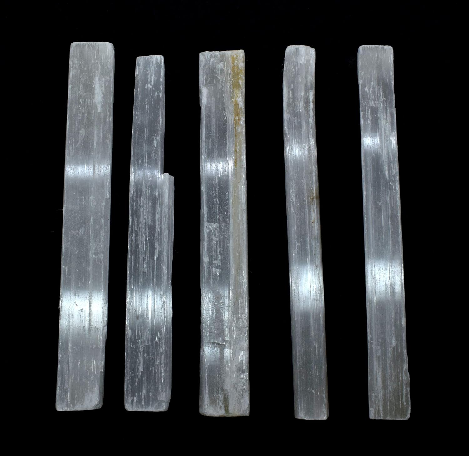 8 White Selenite Sticks 20PCS Natural Decor Stones