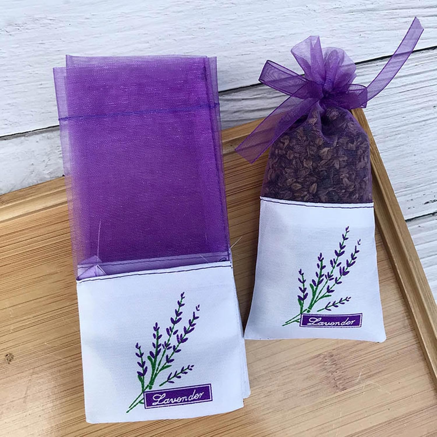 20PCS Lavender Sachets for Wardrobe and Drawer Freshener
