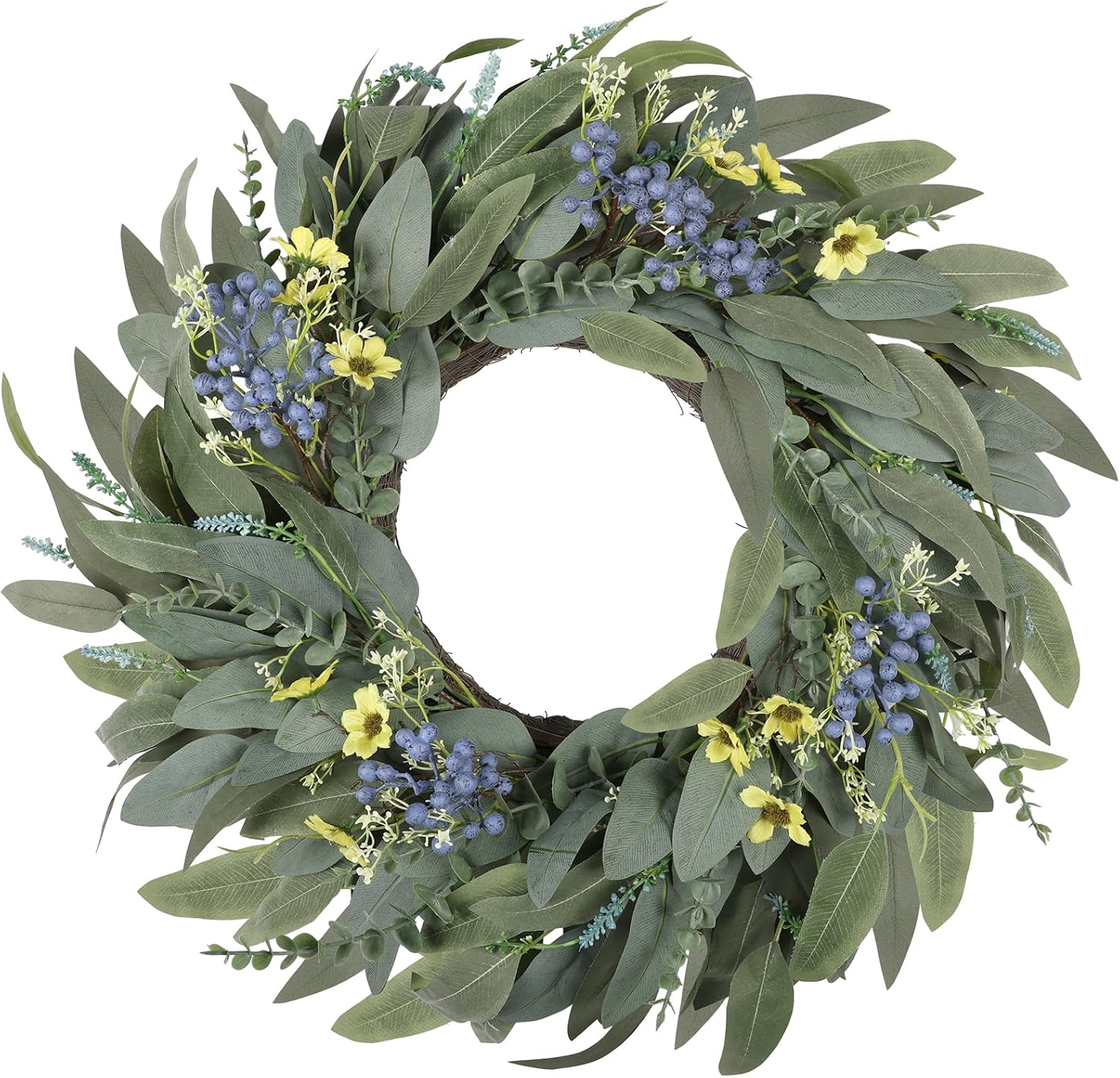 26 Inches Large Eucalyptus Spring Wreath for Front Door