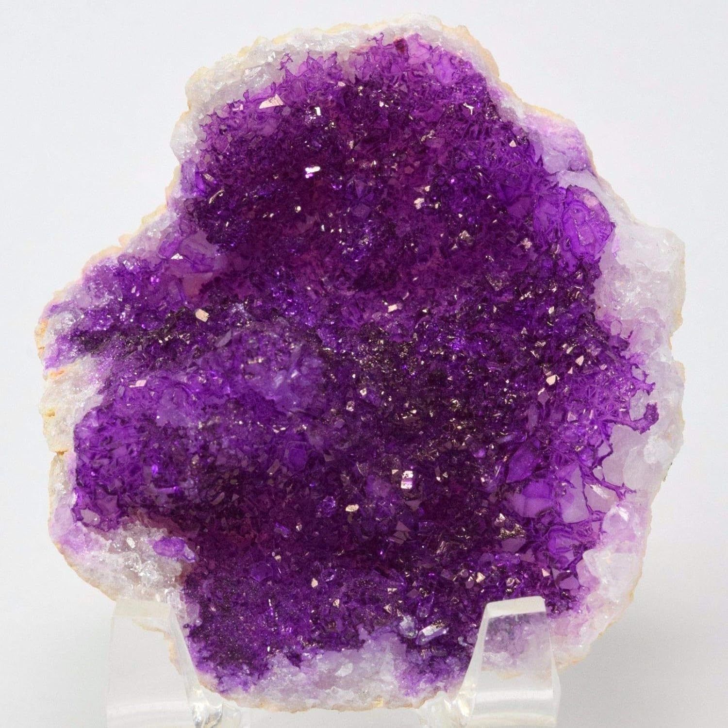 HQRP Dyed Lilac Quartz Geode Crystal Cluster - 25 Inch