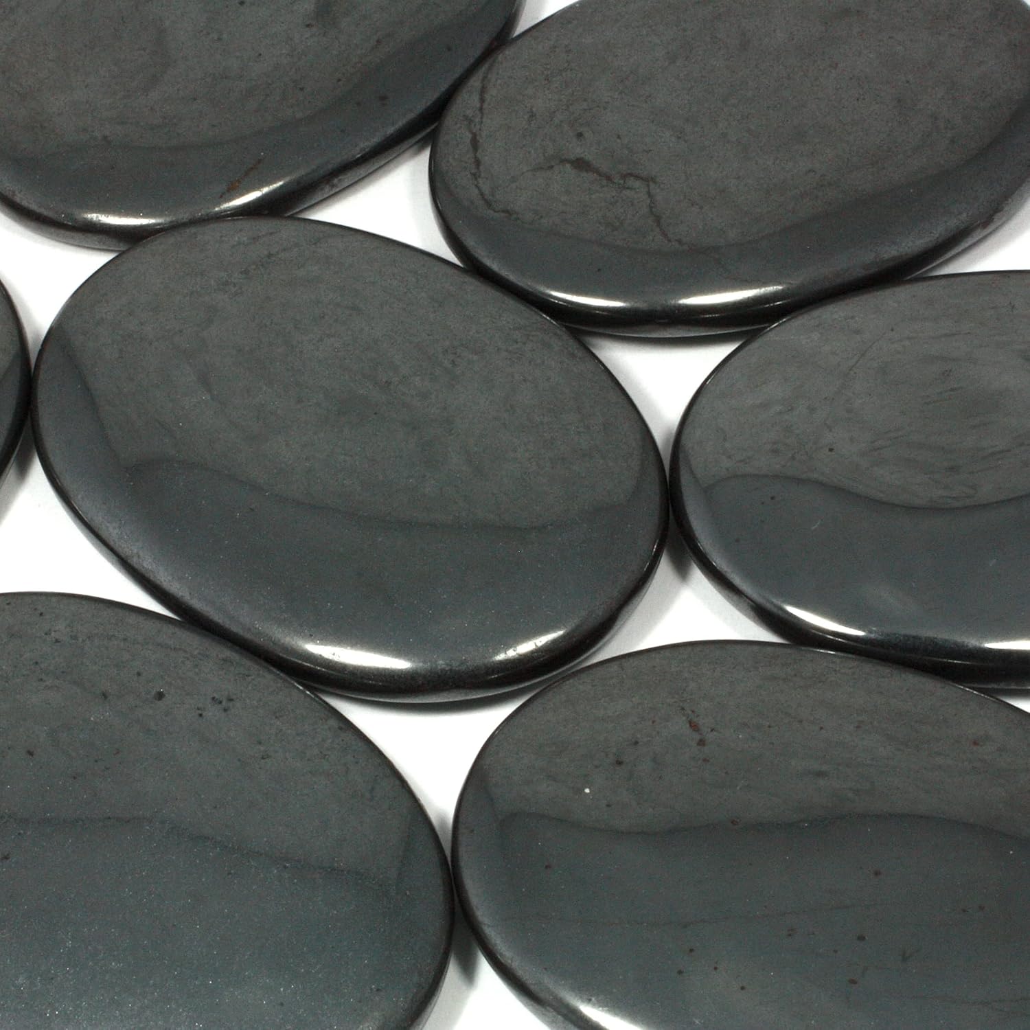CrystalAge Hematite Palm Stone 70x50mm