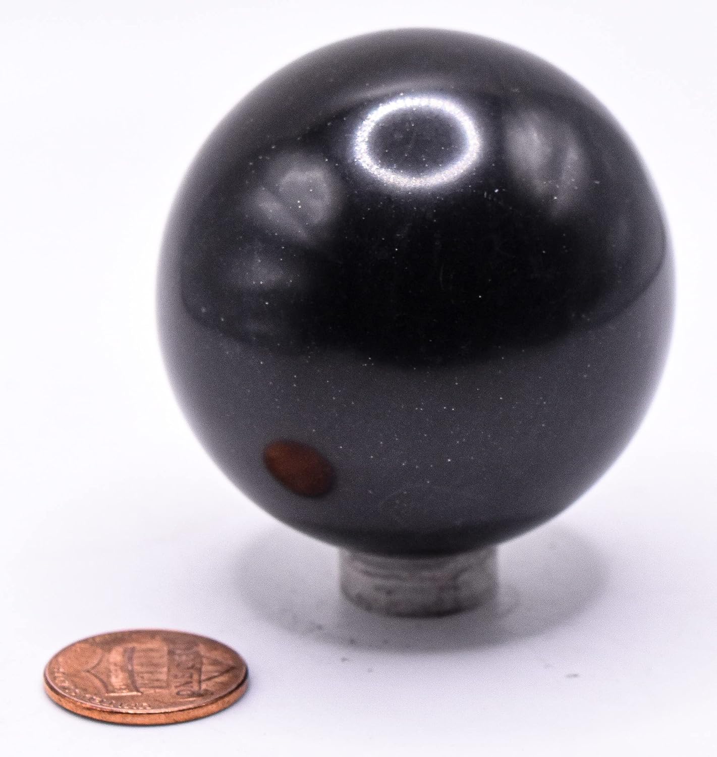 HQRP 2 Inch Black Onyx Carved Sphere Decor Stone