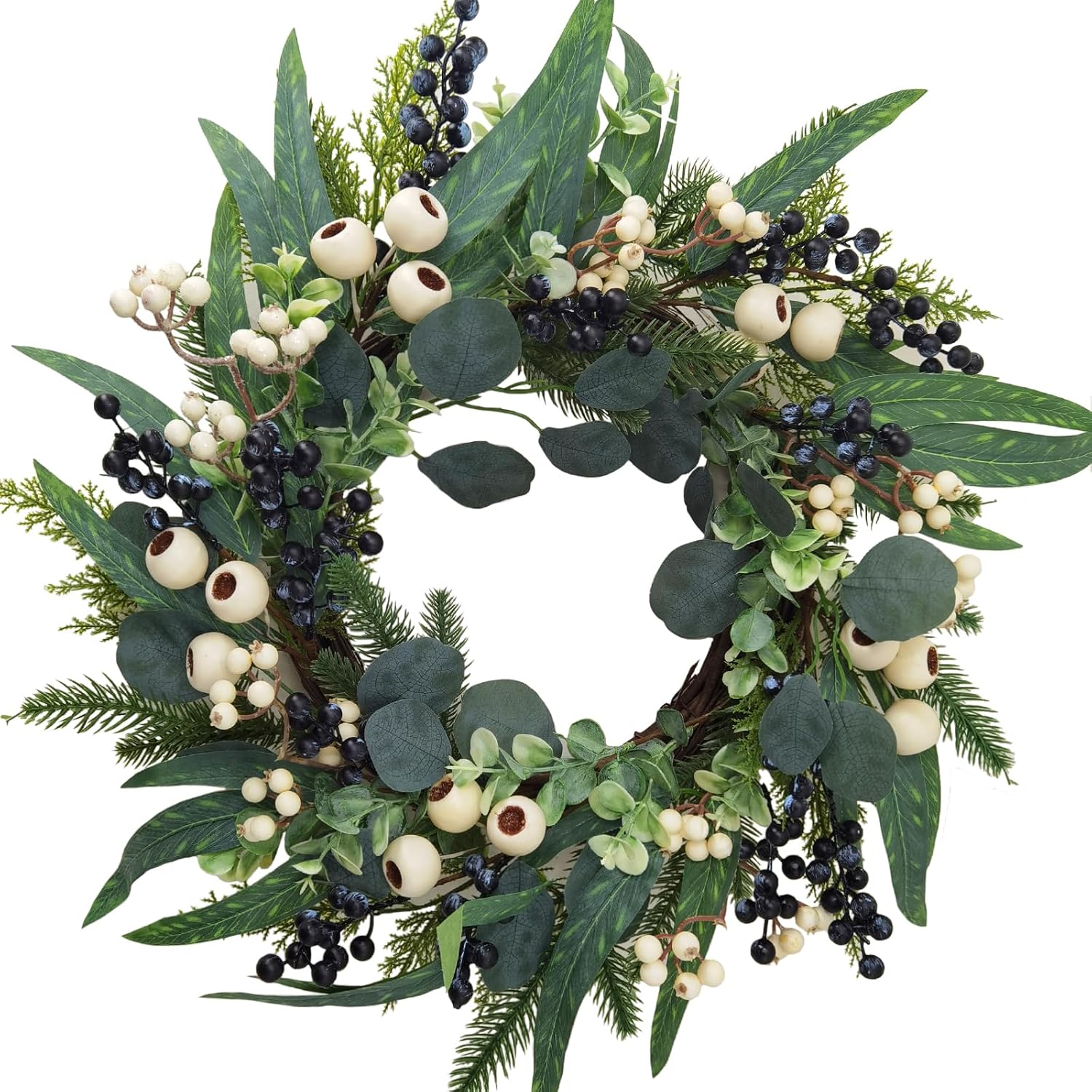 All Season Front Door Wreath 20 Inch - Farmhouse Decor