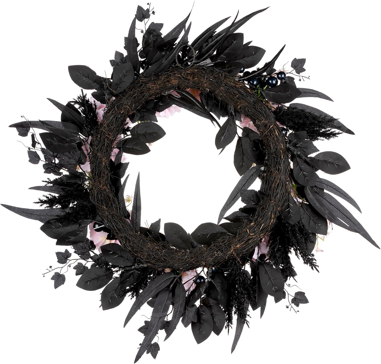 National Tree Company Artificial Pink Carnation Halloween Wreath 26 Inch