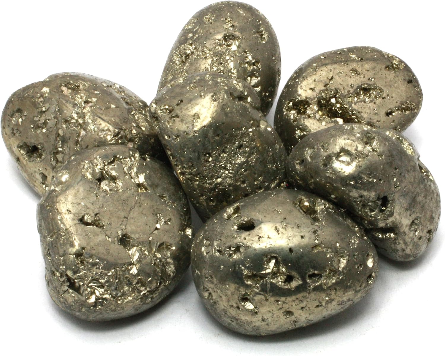CrystalAge Iron Pyrite Tumble Stones 25-30mm