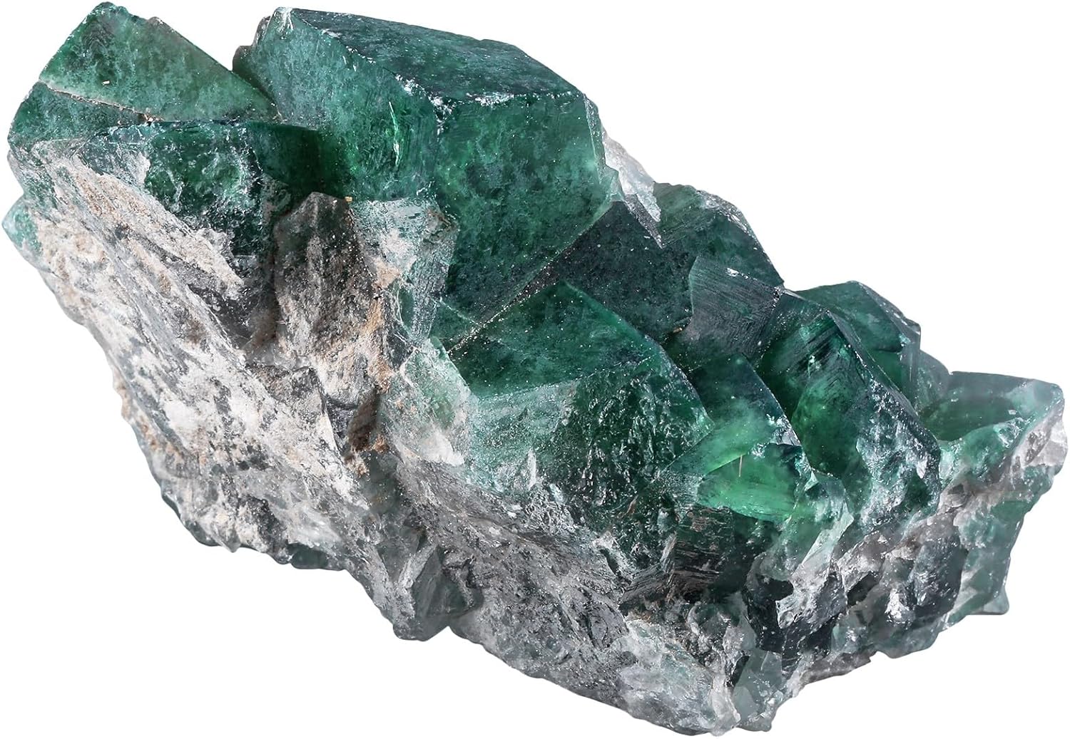 Tumbeelluwa Green Fluorite Crystal Cluster Geode Raw Stone for Healing and Decor
