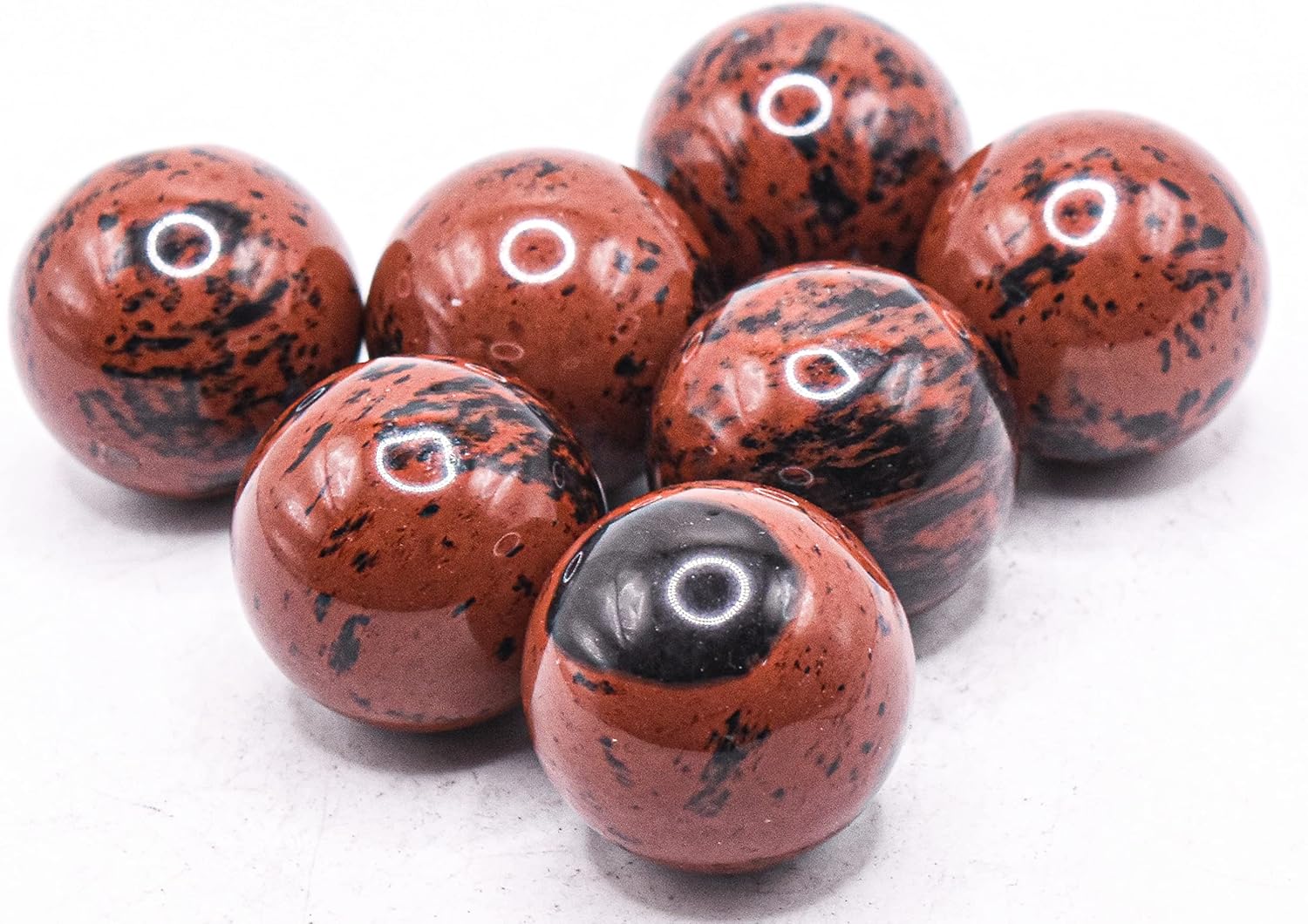 HQRP 25mm Mahogany Obsidian Sphere Decor Stone - Mexico 1PC