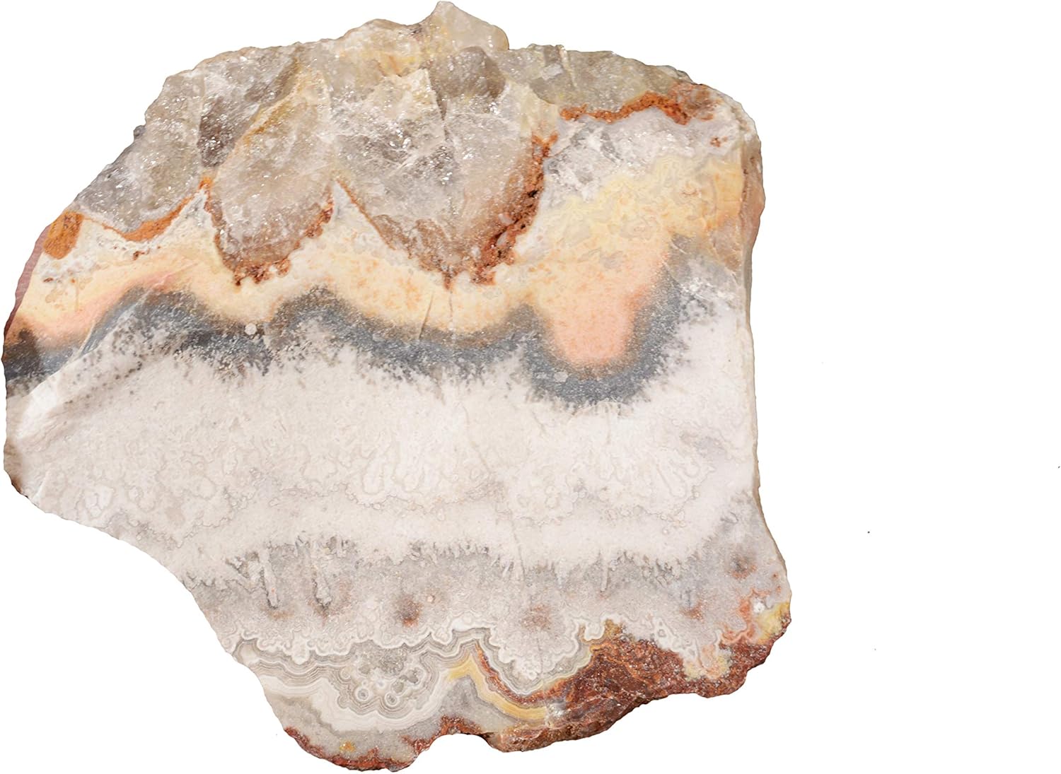 Crazy Lace Agate 3 Inch Raw Stone for Indoor Fountain