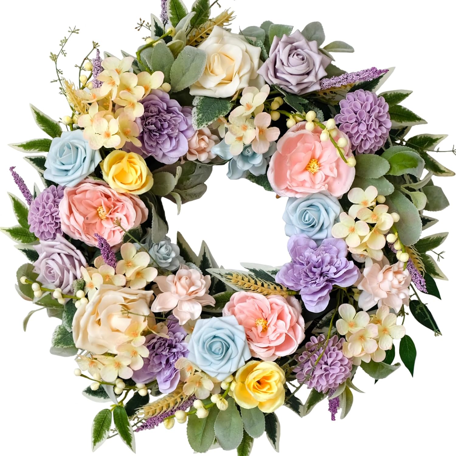 TEMPUS Spring Summer Wreath for Front Door