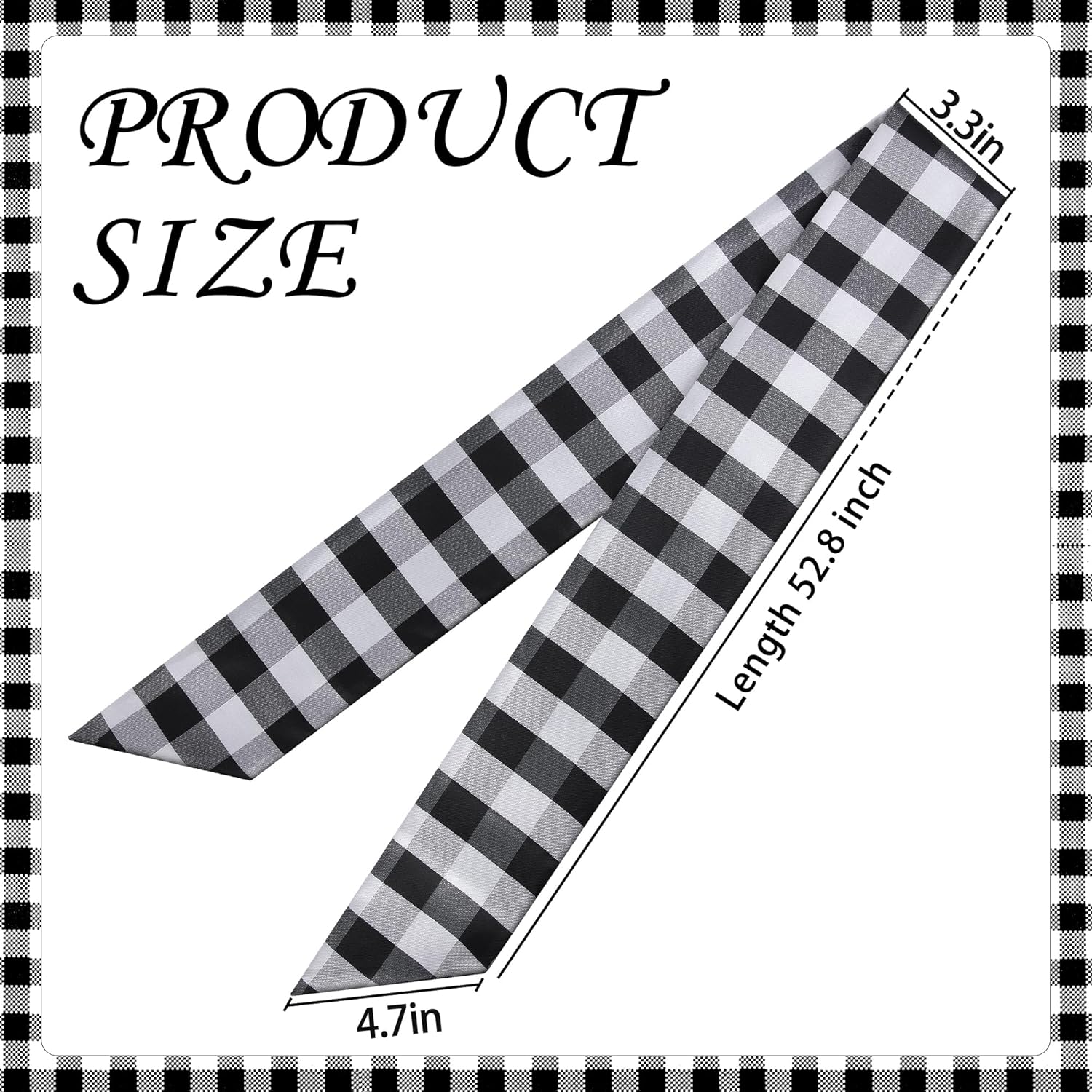 RunNico 2 Pack Plaid Door Wreath Sash