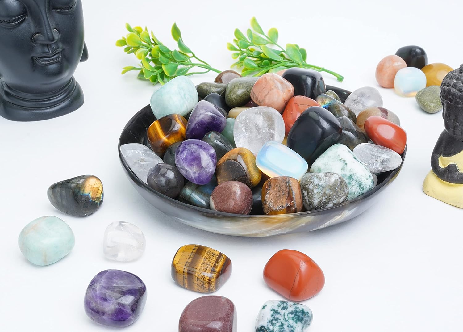 Crocon Seven Chakra Gemstone Tree Feng Shui Figurine