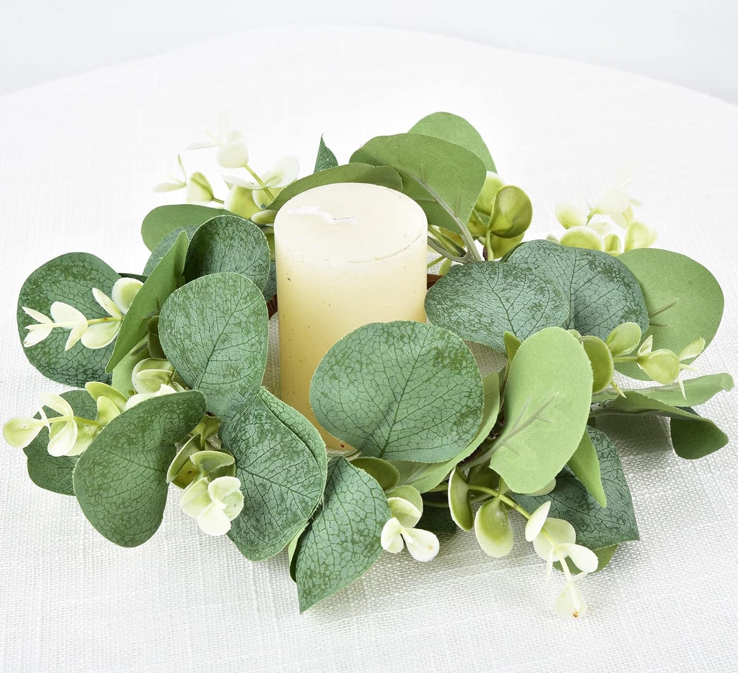 LSKYTOP 6Pcs Eucalyptus Wreath Set for Kitchen Decor