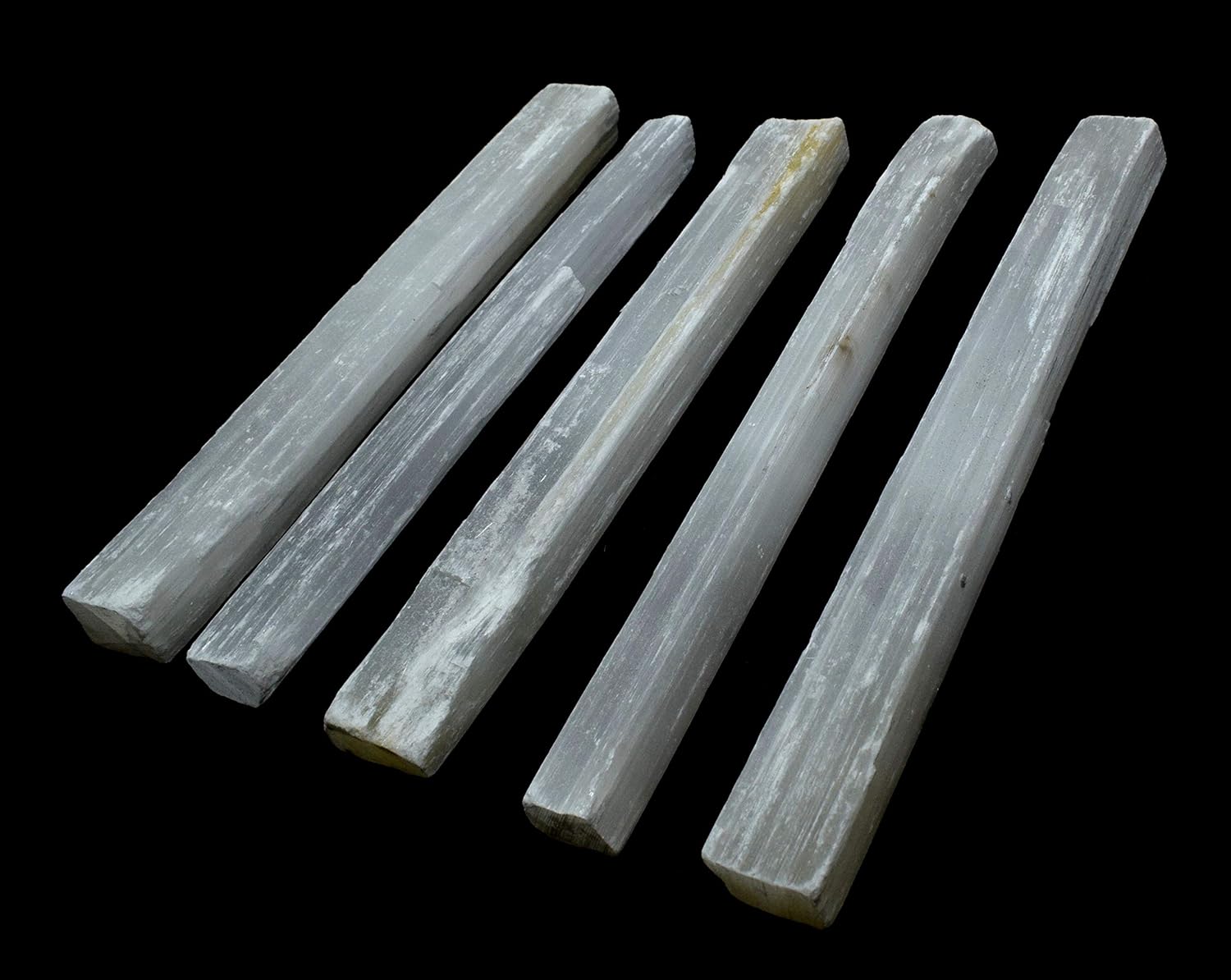 8 White Selenite Sticks 20PCS Natural Decor Stones