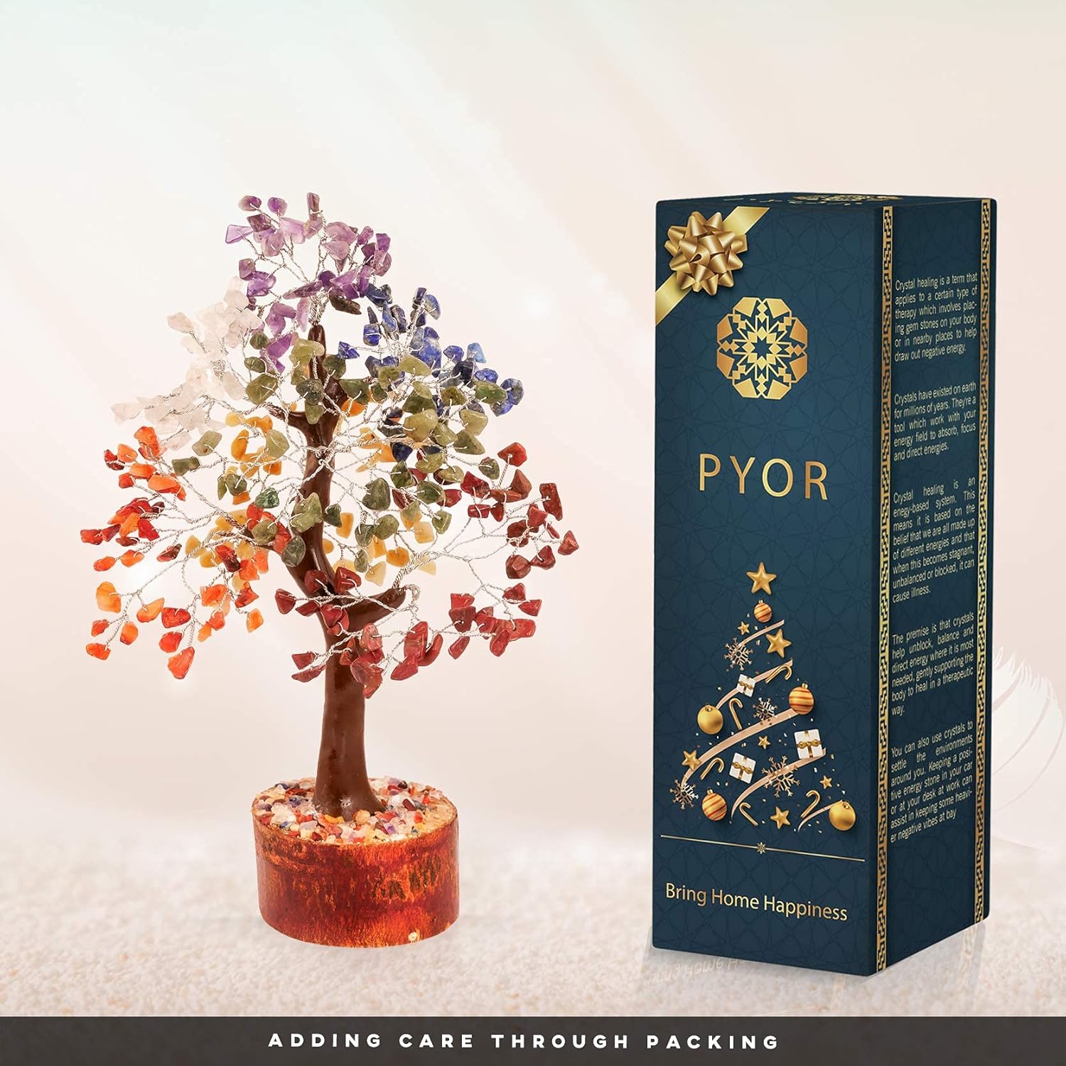 PYOR Seven Chakra Crystal Tree Healing Energy Generator
