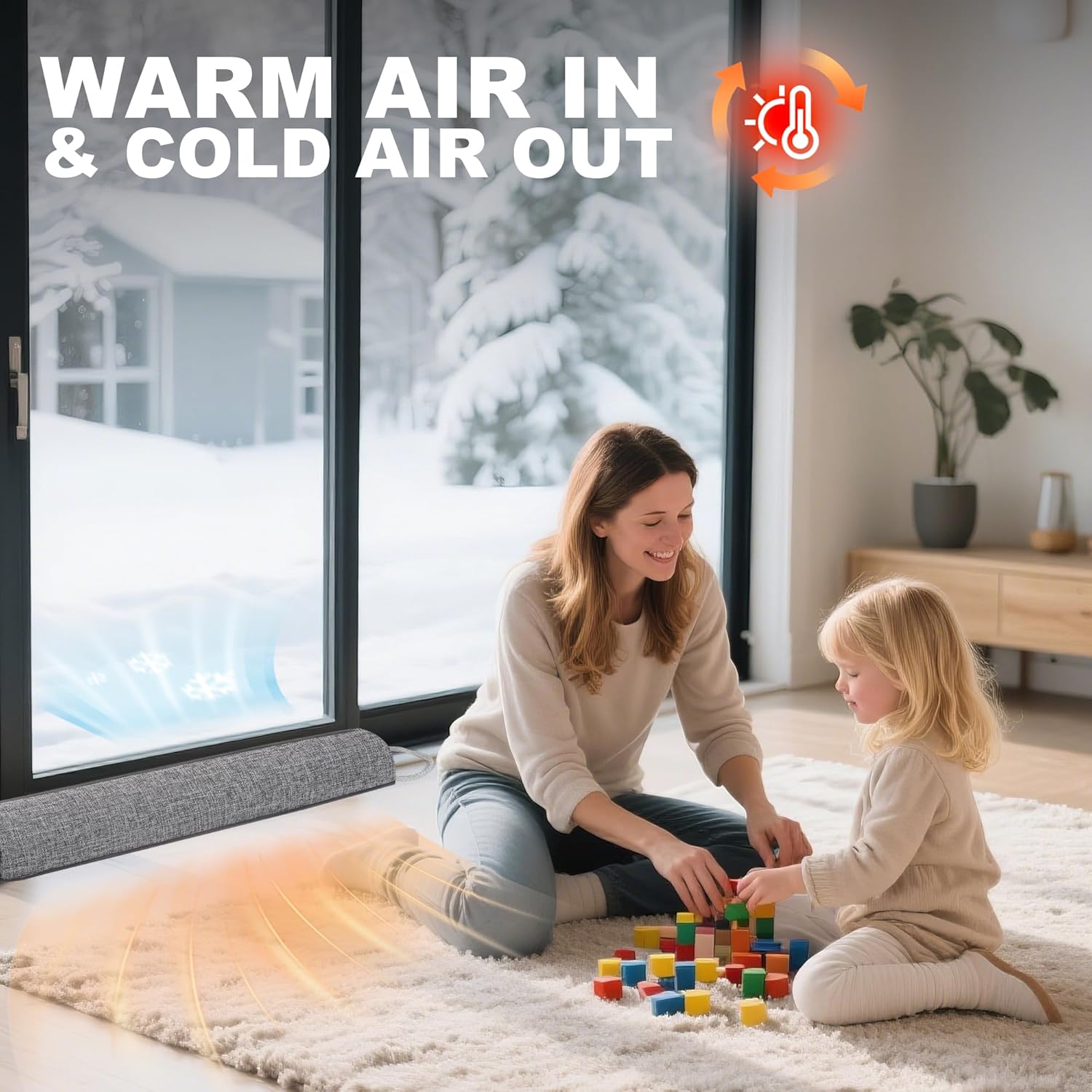 UUYUUY Door Draft Stopper Triangular Stopper for Cold Air Blocker Seal Guard 38 Inch Winter Window Gap Filler