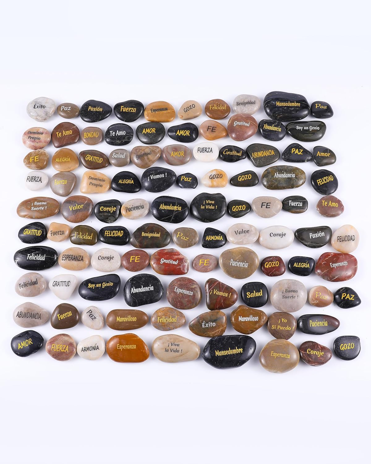 ROCKIMPACT 100 Spanish Engraved Rocks for Inspiration