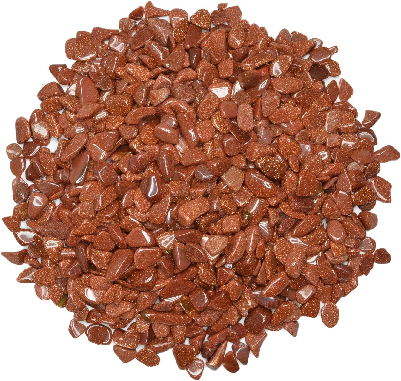 Hypnotic Gems 3 Lbs Polished Goldstone Rock Chips