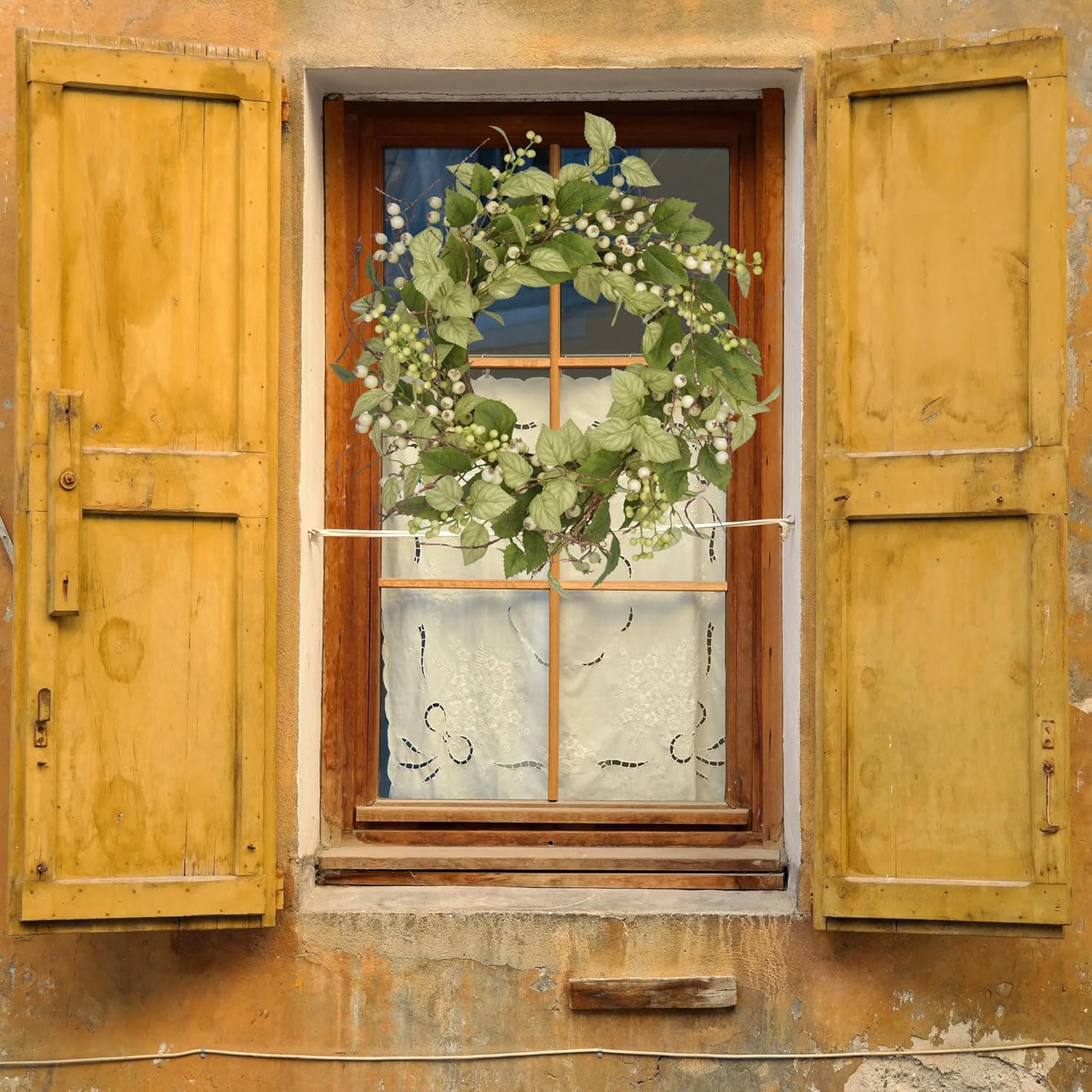 Spring Wreaths for Front Door 21 Inch Artificial Decor