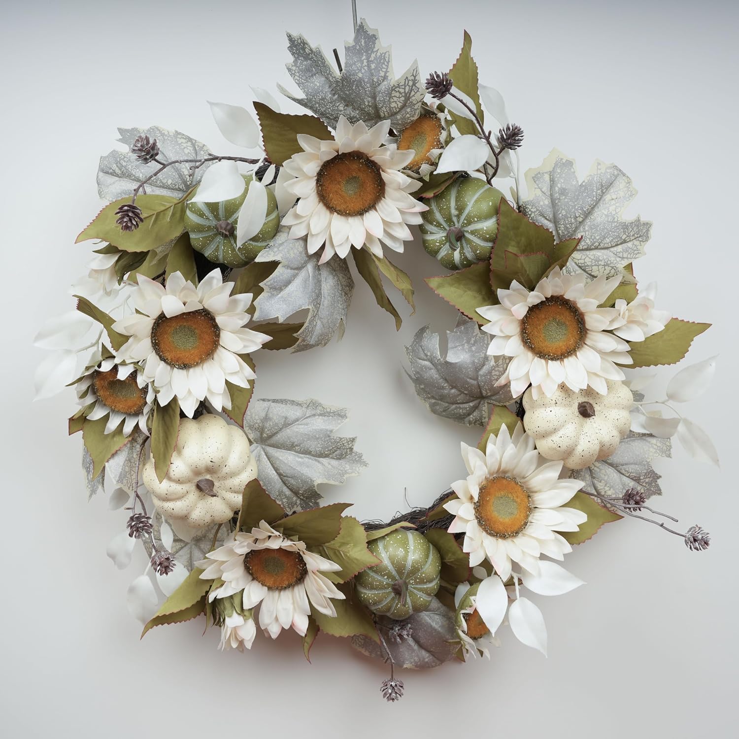 20-Inch Fall Wreath for Front Door and Wall