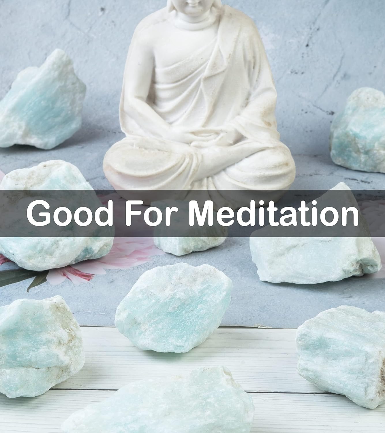 Crocon 12 LB Blue Aragonite Rough Stones Bulk for Tumbling Polishing and Chakra Healing