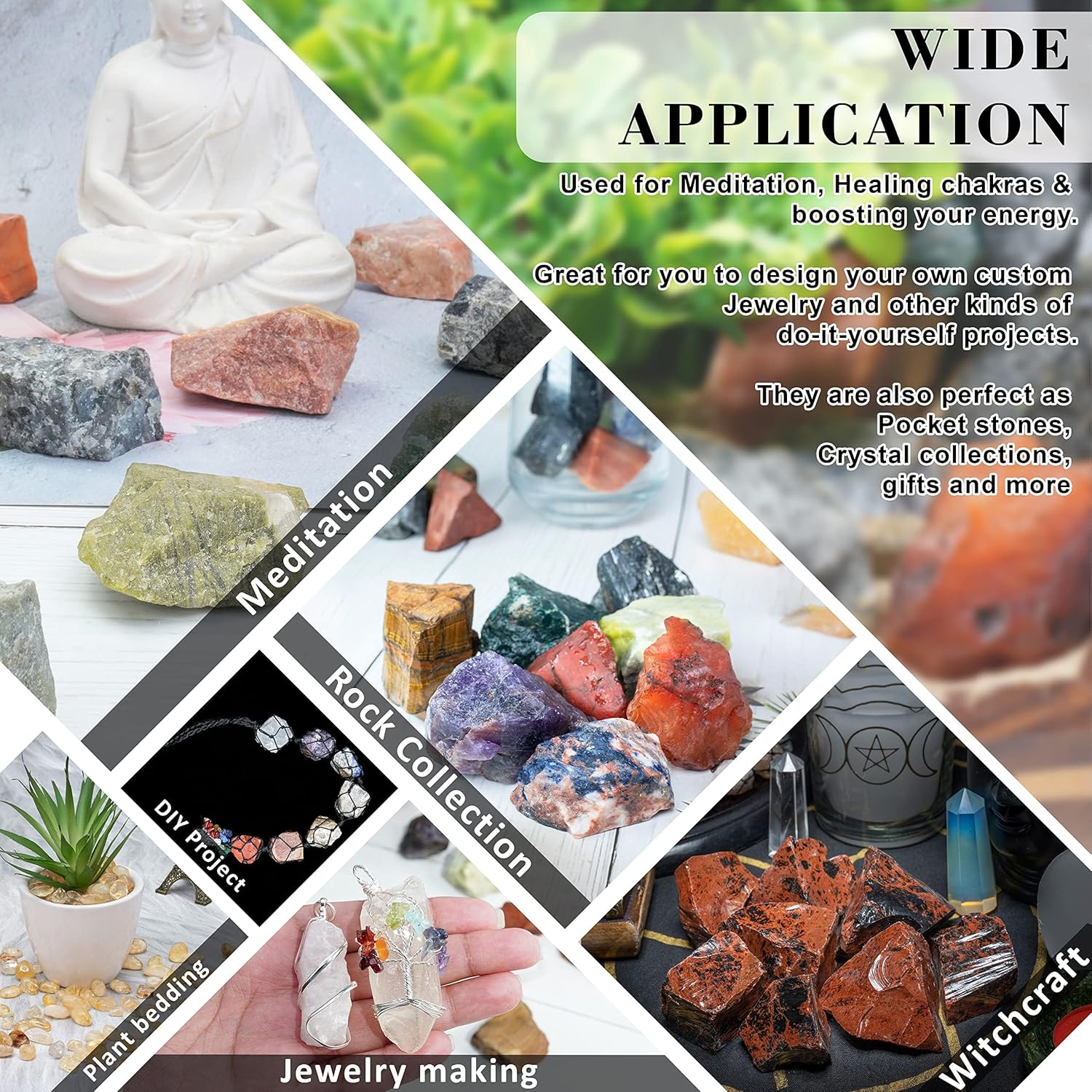 Crocon 12 LB Blue Aragonite Rough Stones Bulk for Tumbling Polishing and Chakra Healing