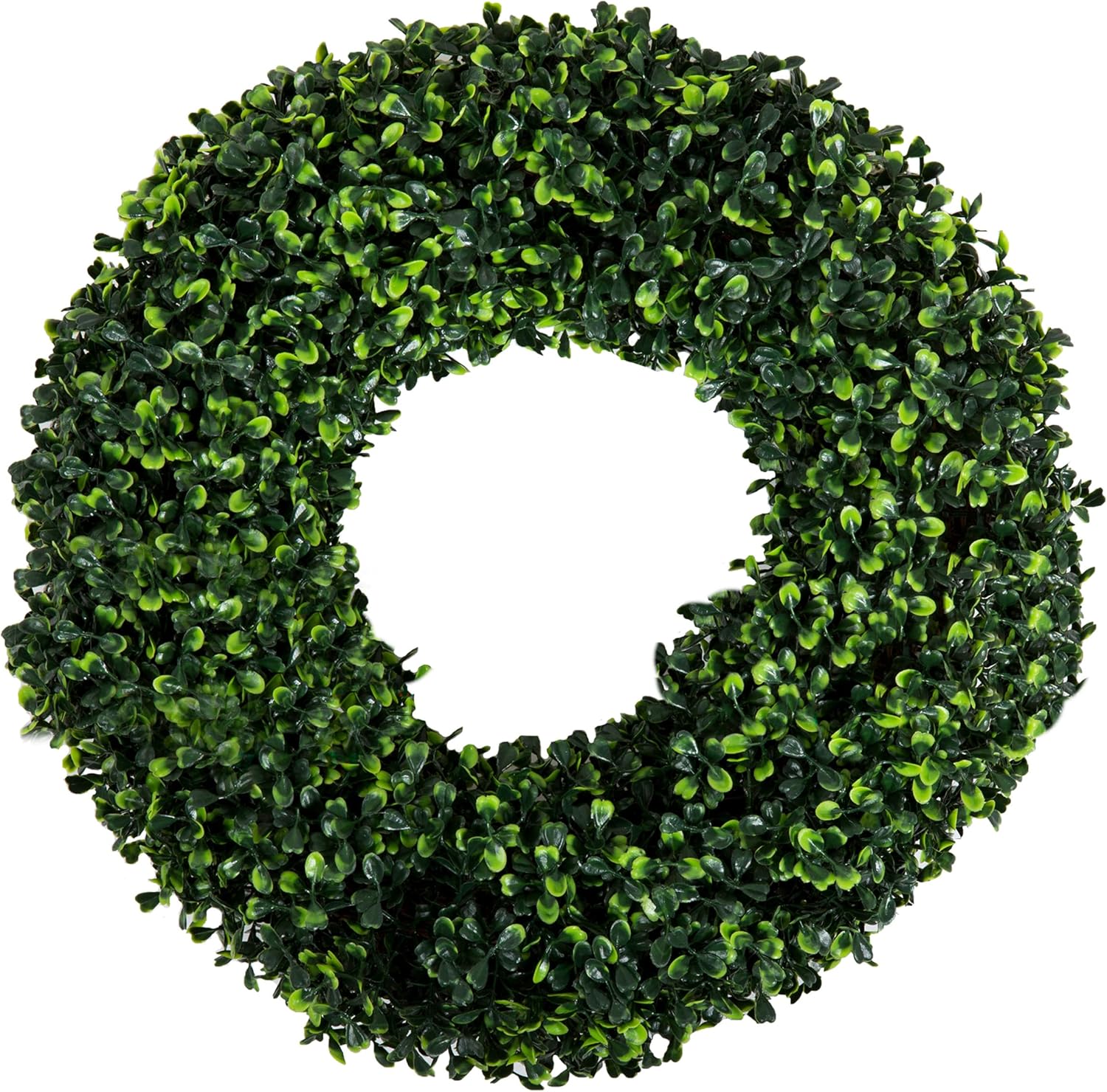 Boxwood Wreath 165 Inch UV Resistant All Season Decor