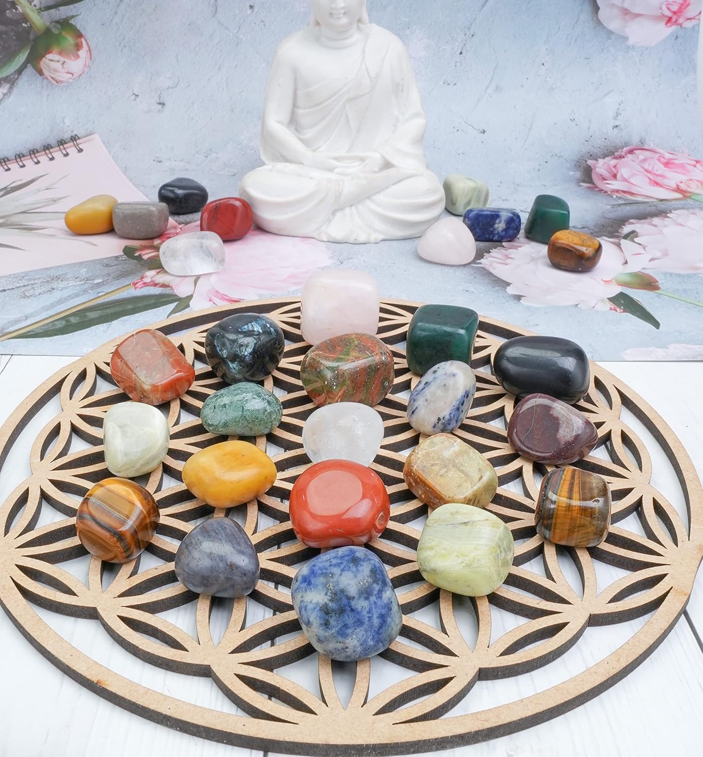 Seven Chakra Gemstone Tree Feng Shui Figurine