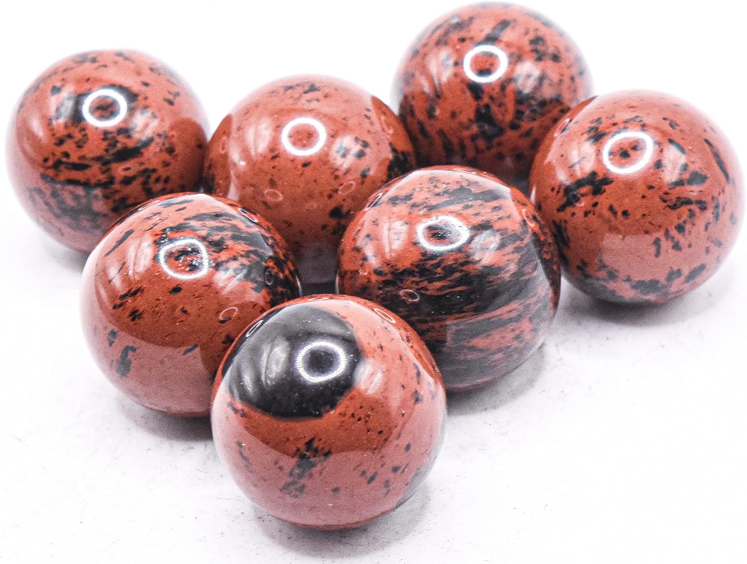 HQRP 25mm Mahogany Obsidian Sphere Decor Stone - Mexico 1PC