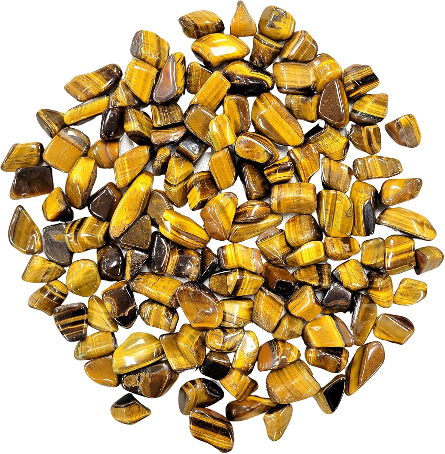Tumbled Tigers Eye Crystal Stones 12 LB Natural Healing