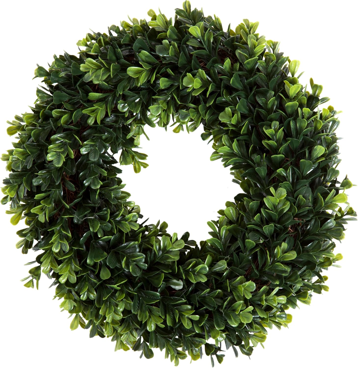 Pure Garden 12-Inch UV Resistant Boxwood Wreath