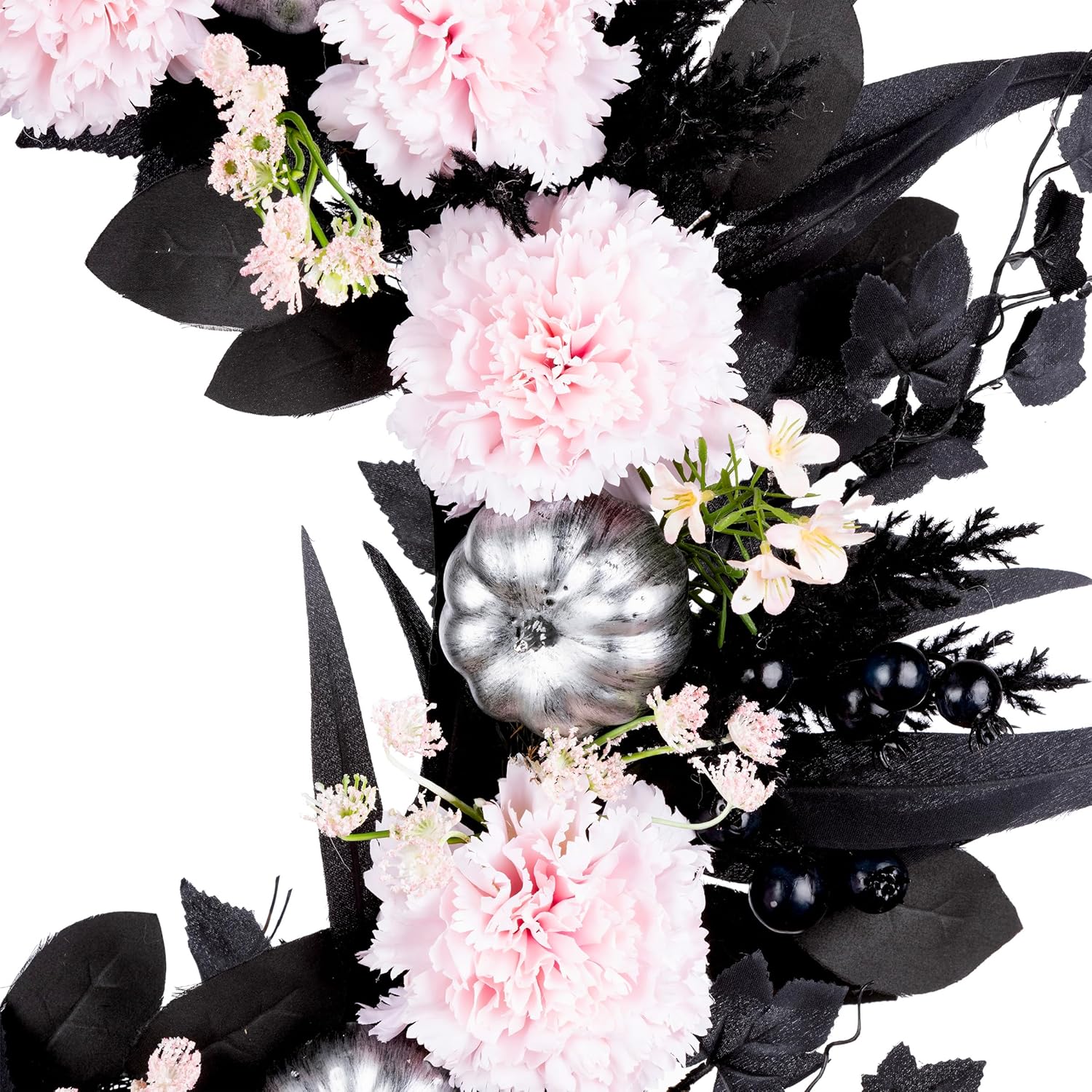 National Tree Company Artificial Pink Carnation Halloween Wreath 26 Inch