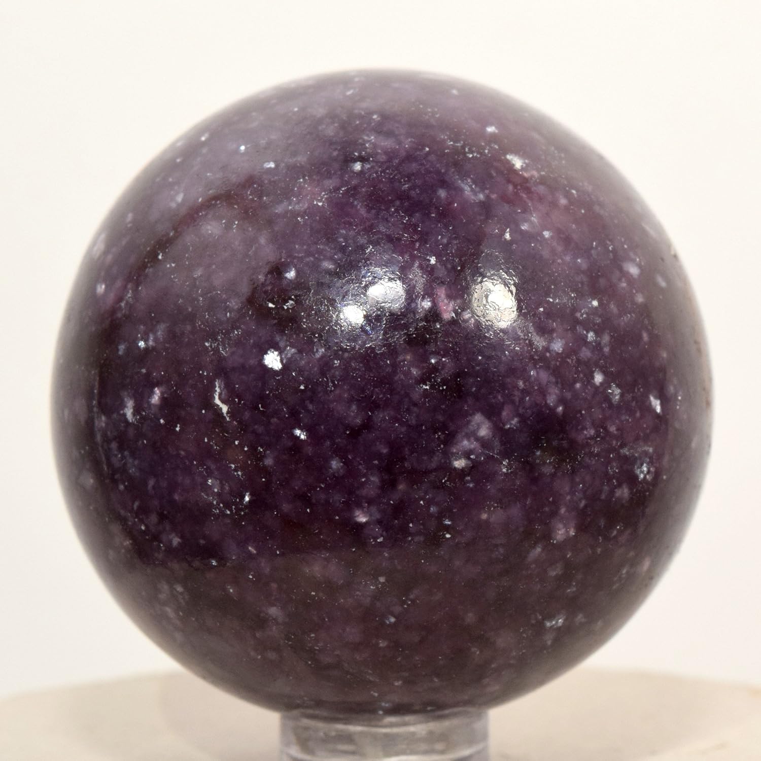 HQRP 49mm Purple Lepidolite Sphere with Stand