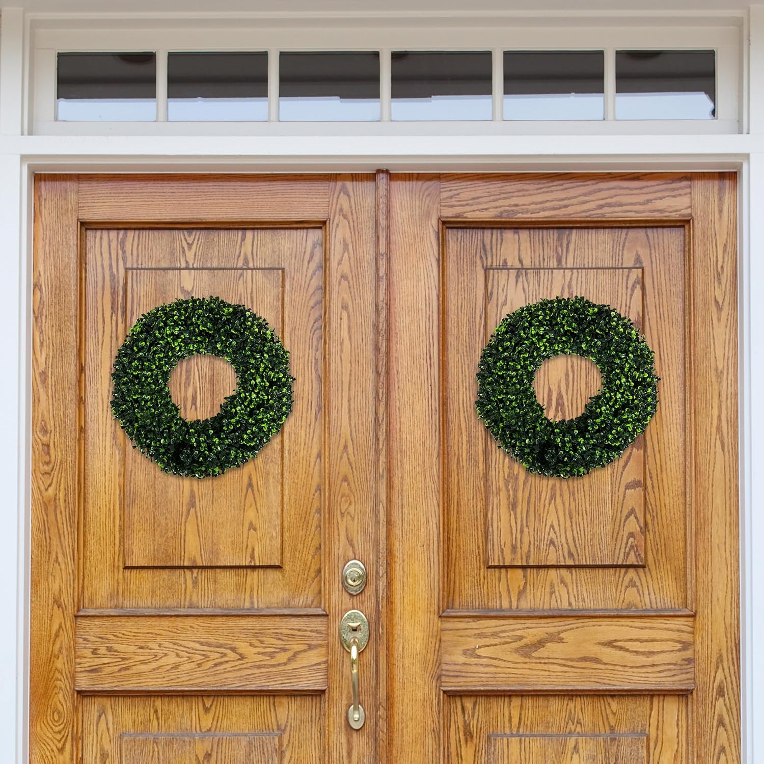 Boxwood Wreath 165 Inch UV Resistant All Season Decor