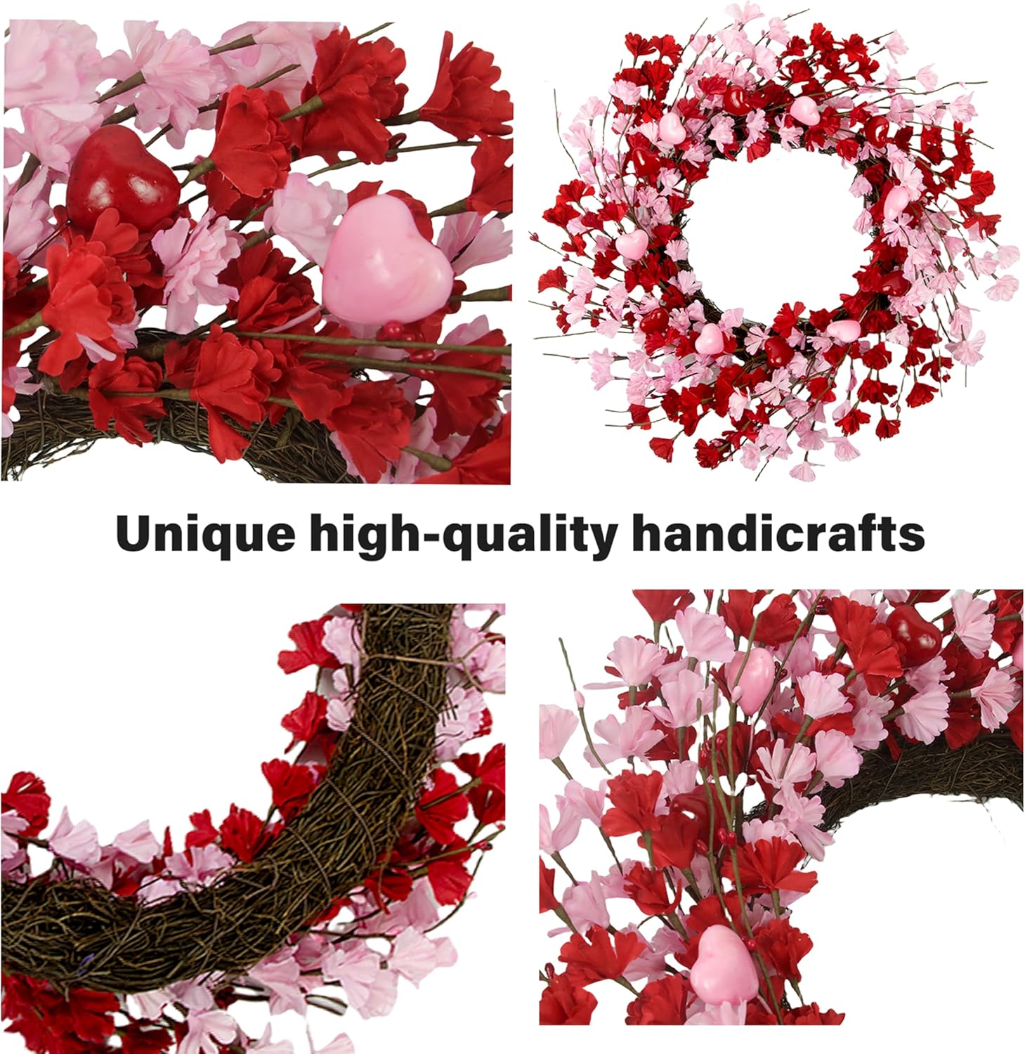 20 Inch Valentine Wreath for Front Door