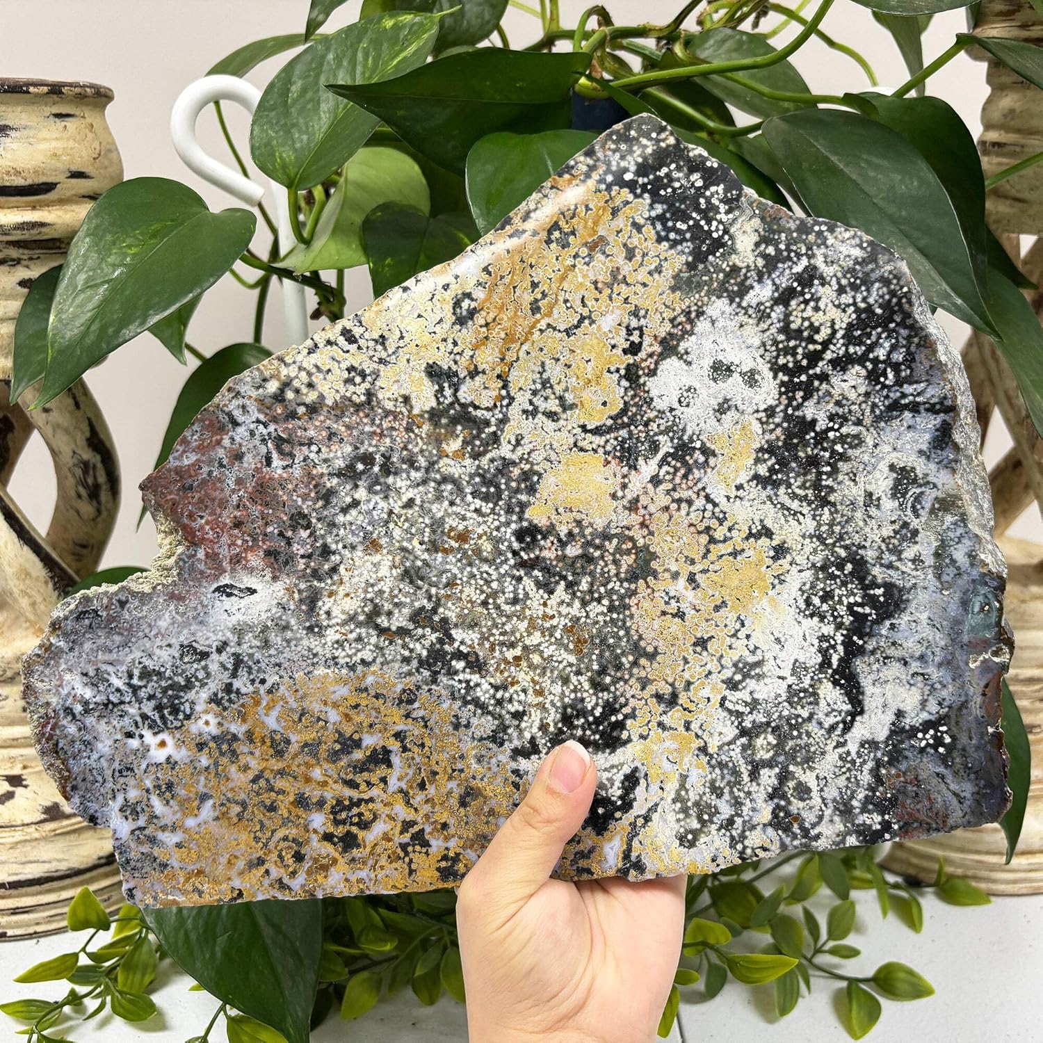 Natural Sea Jasper Crystal Gemstone Slab - RSL055 1