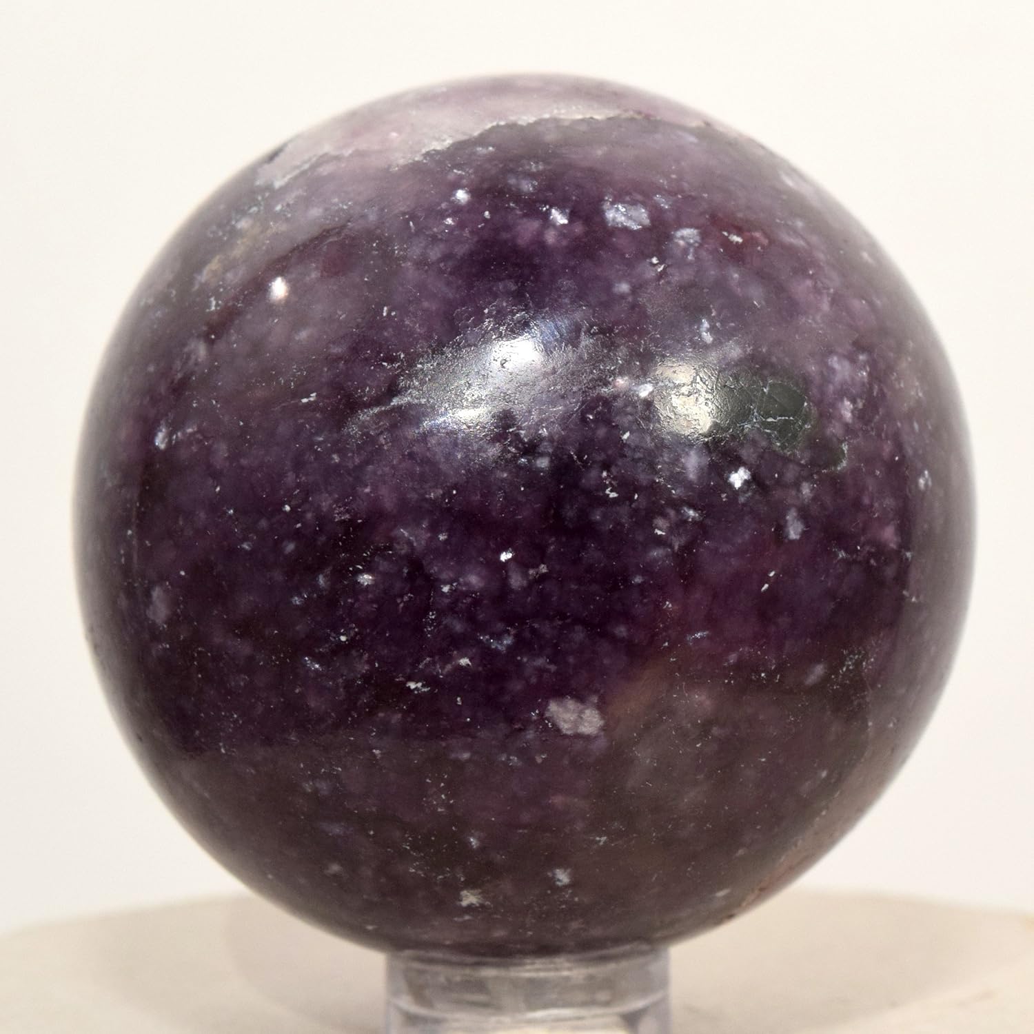 HQRP 49mm Purple Lepidolite Sphere with Stand