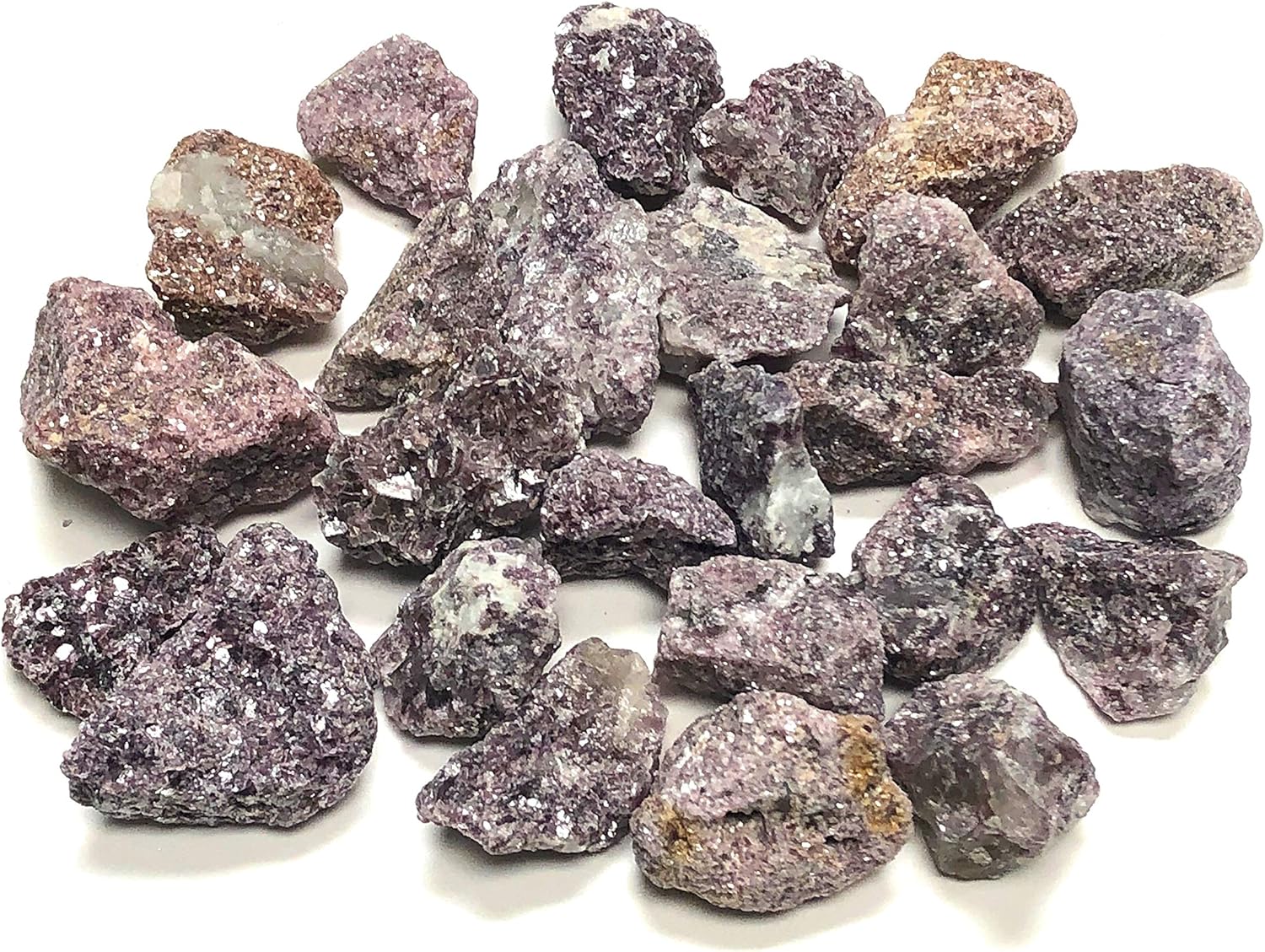 Zentron Crystal Lepidolite Stones in Velvet Bag