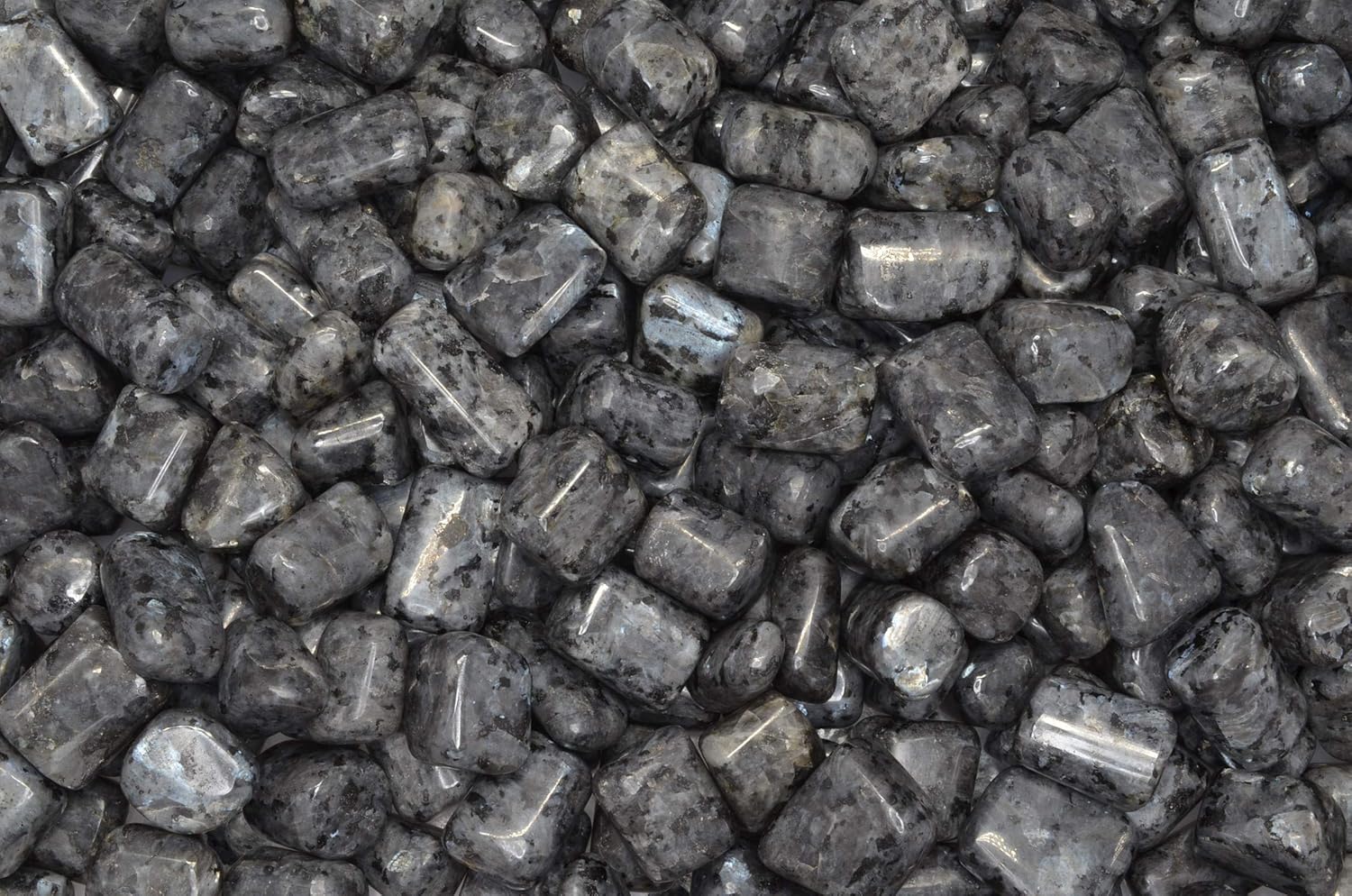 Fantasia 1 lb Hand Polished Larvikite Stones