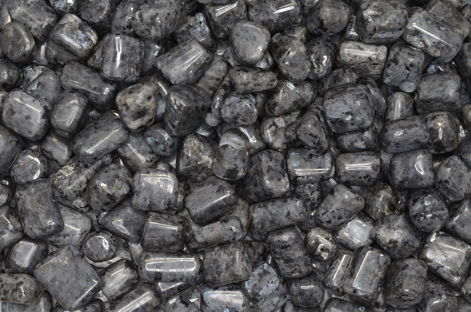 Fantasia 1 lb Hand Polished Larvikite Stones