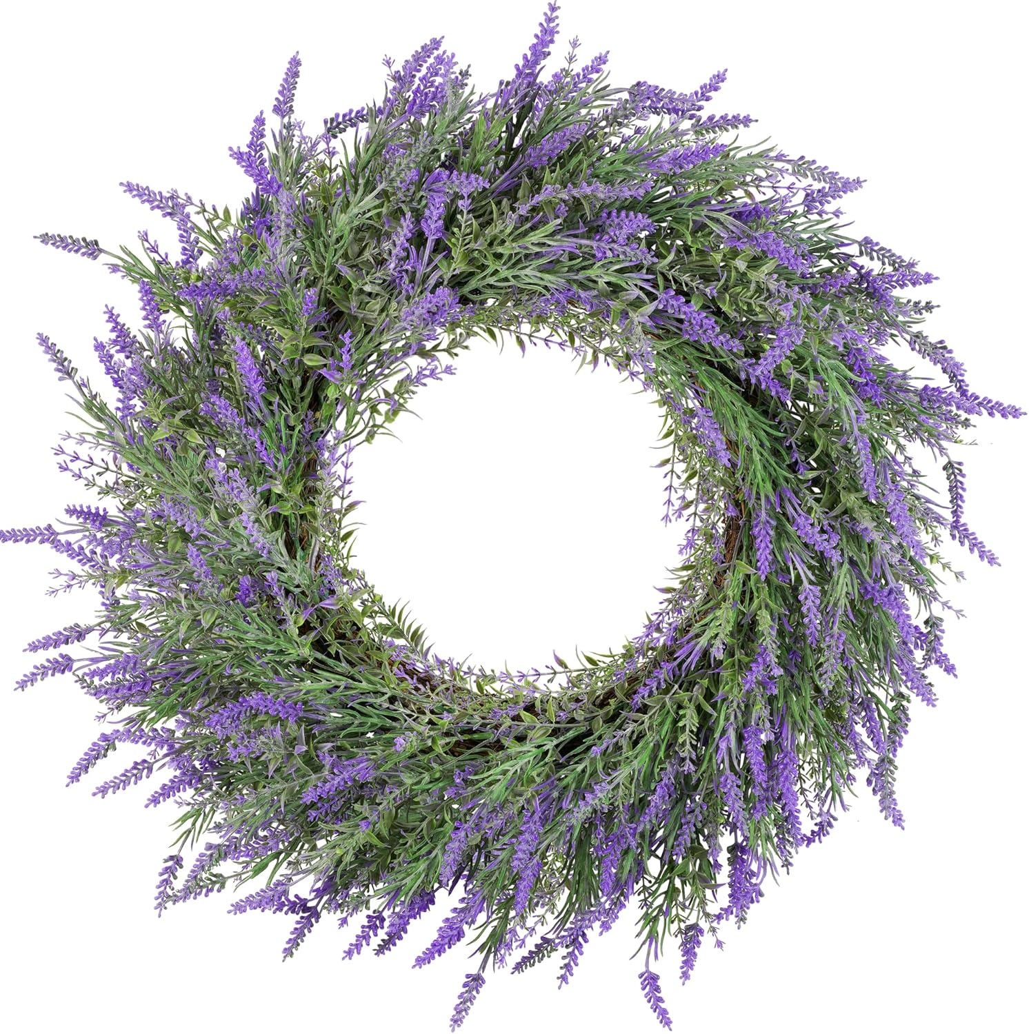 DDHS 24 Inch Summer Wreath for Front Door and Farmhouse Decor
