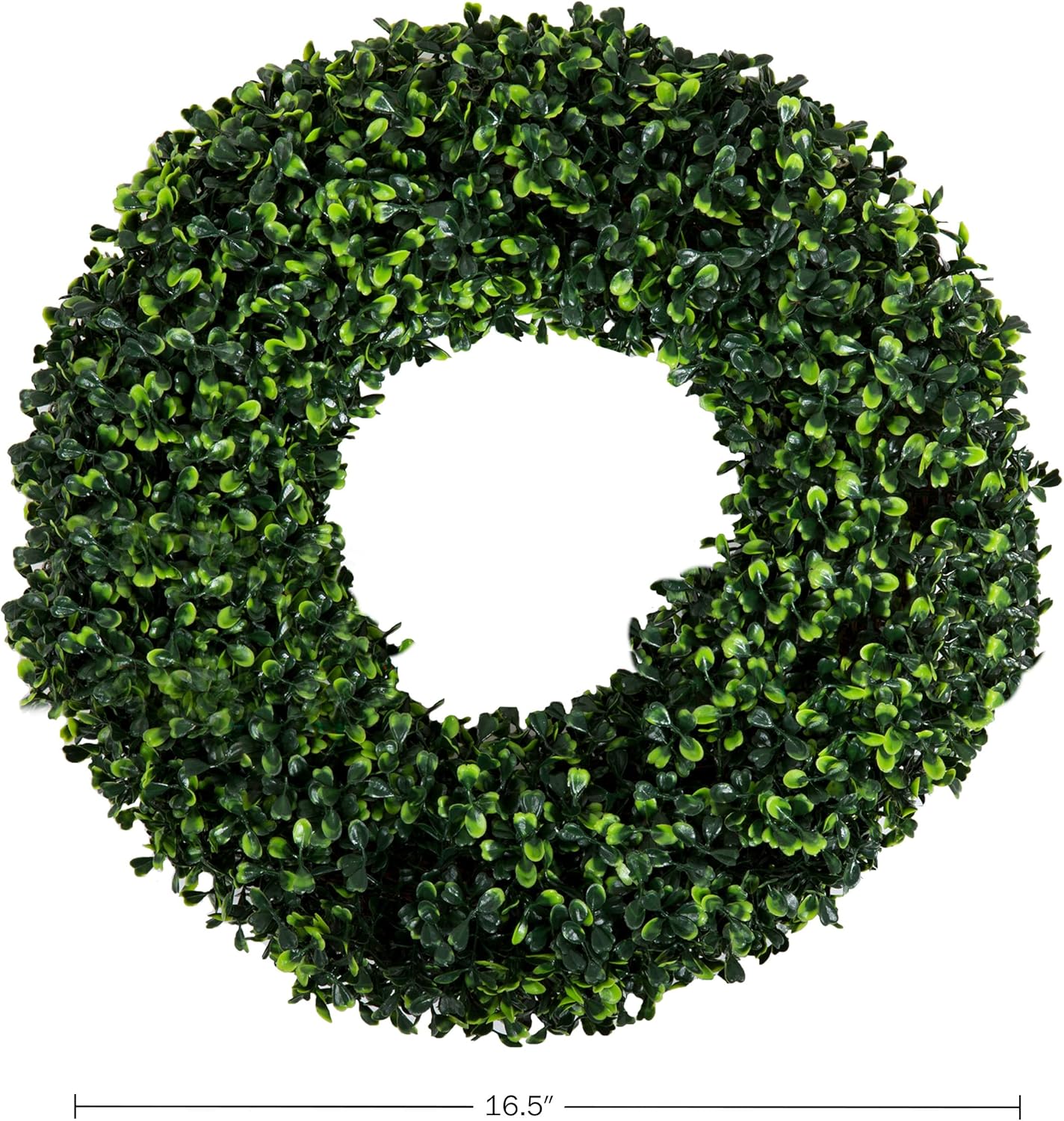 Boxwood Wreath 165 Inch UV Resistant All Season Decor
