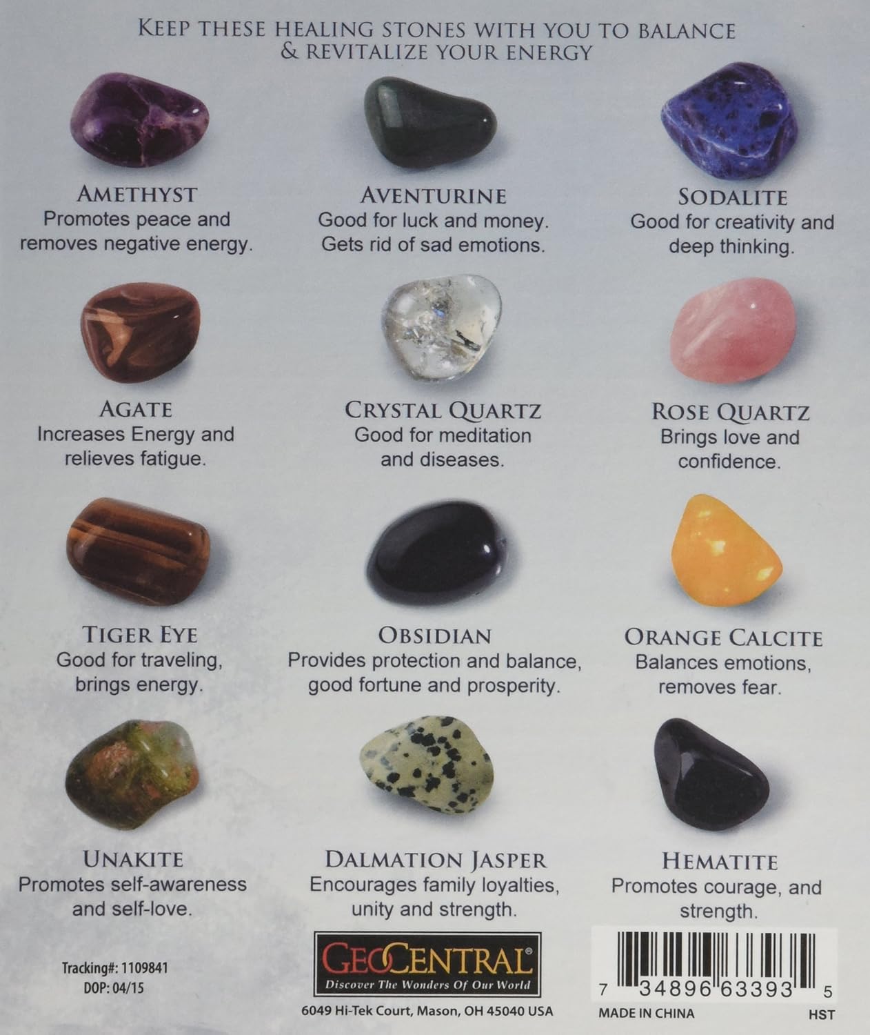 GeoCentral Healing Stones 1 EA