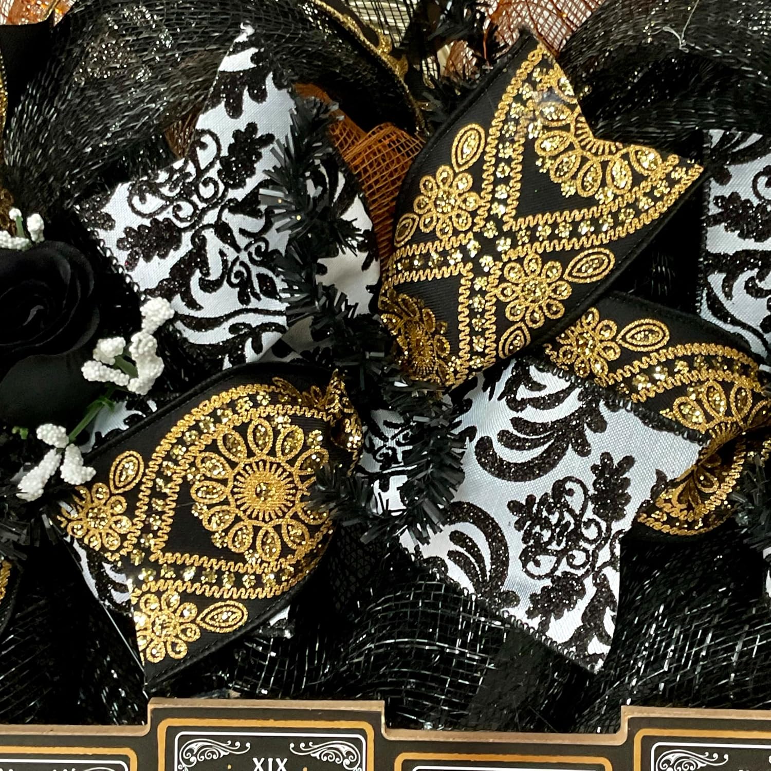 Wood Tarot Card Halloween Wreath 24 or 28 Inches