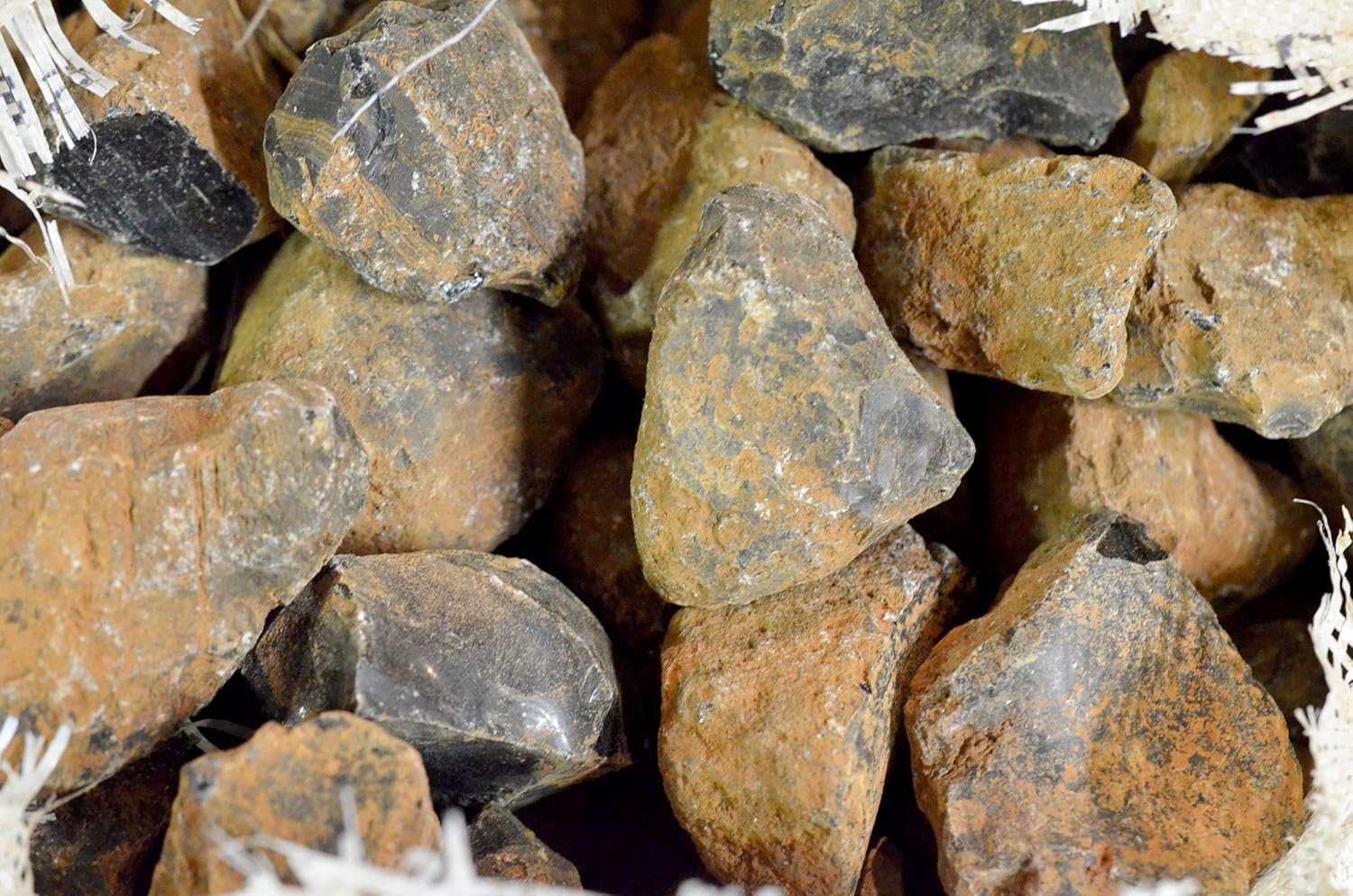 Fantasia Black Obsidian Rough Stones 25 lb Full Mine Bag