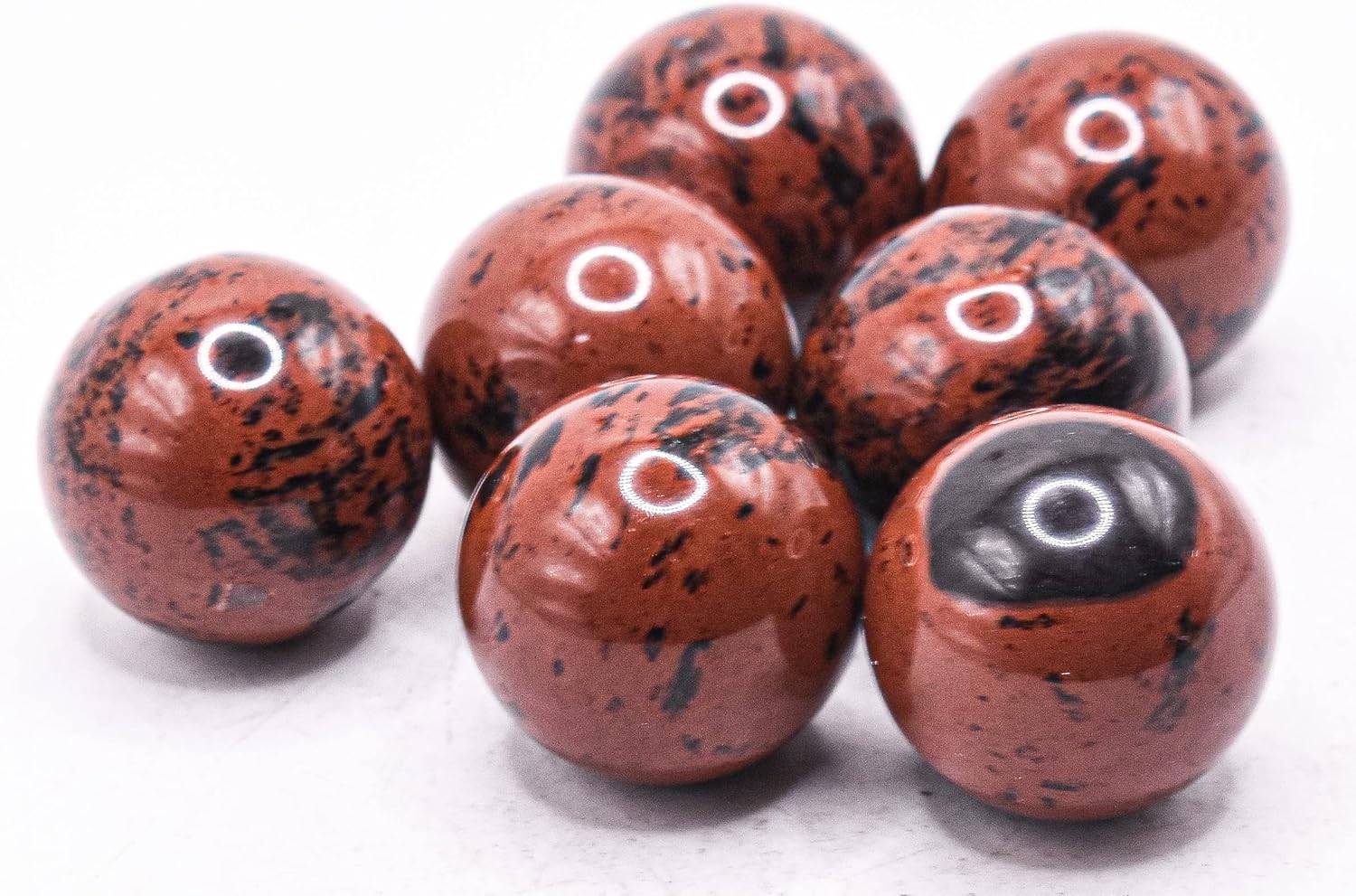HQRP 25mm Mahogany Obsidian Sphere Decor Stone - Mexico 1PC