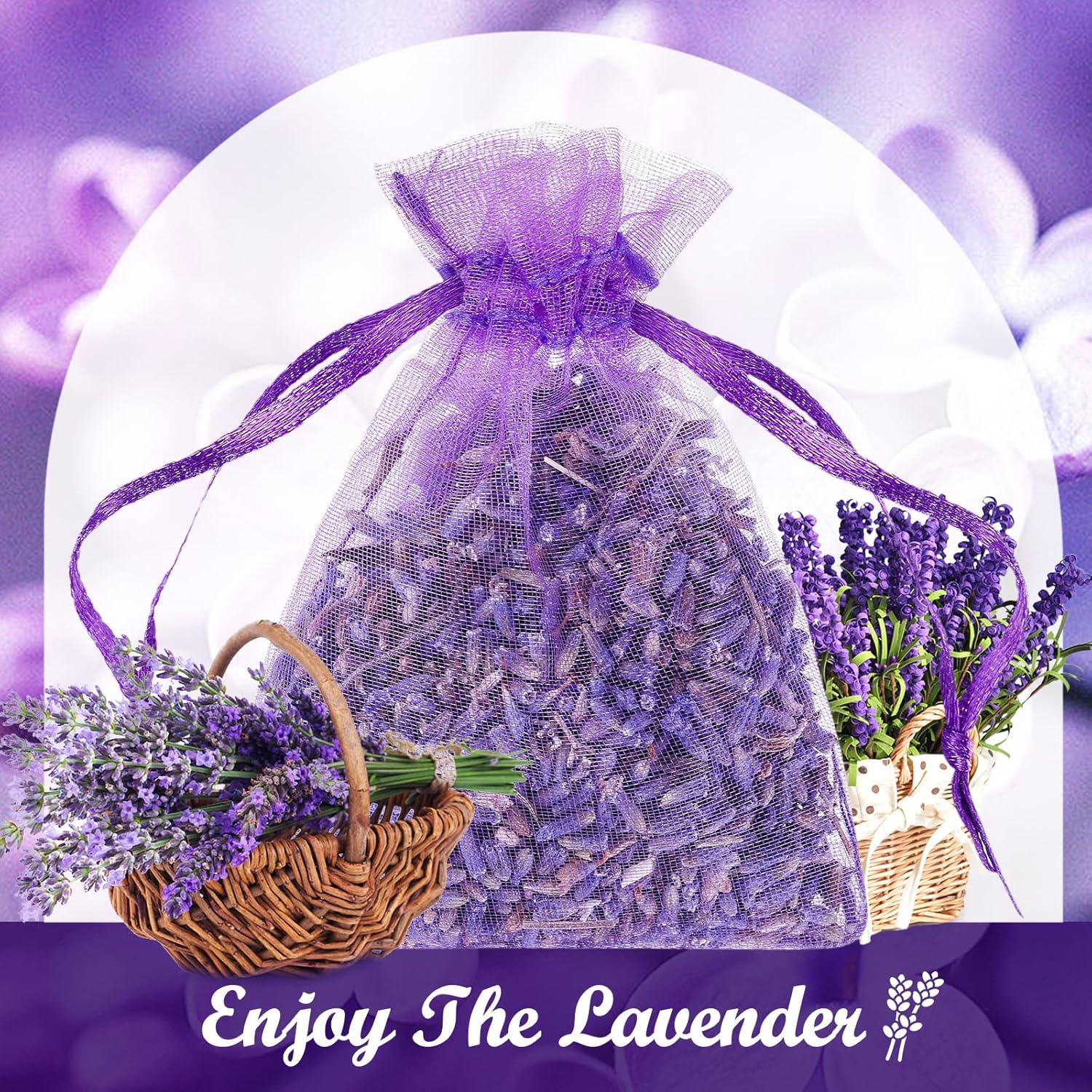Demissle 160 Pcs Lavender Sachets for Home Fragrance
