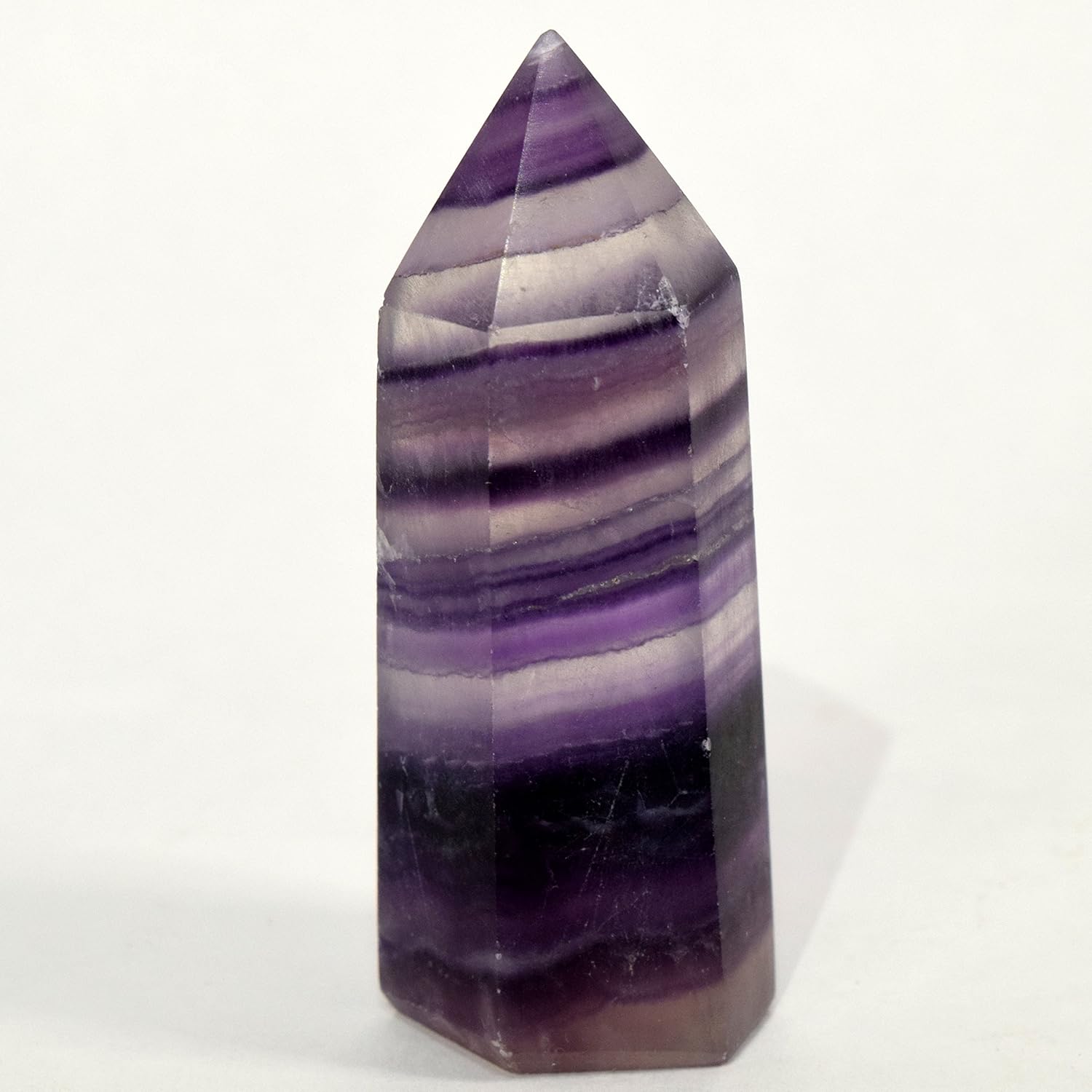 HQRP 60mm Deep Purple Fluorite Point Crystal Stone