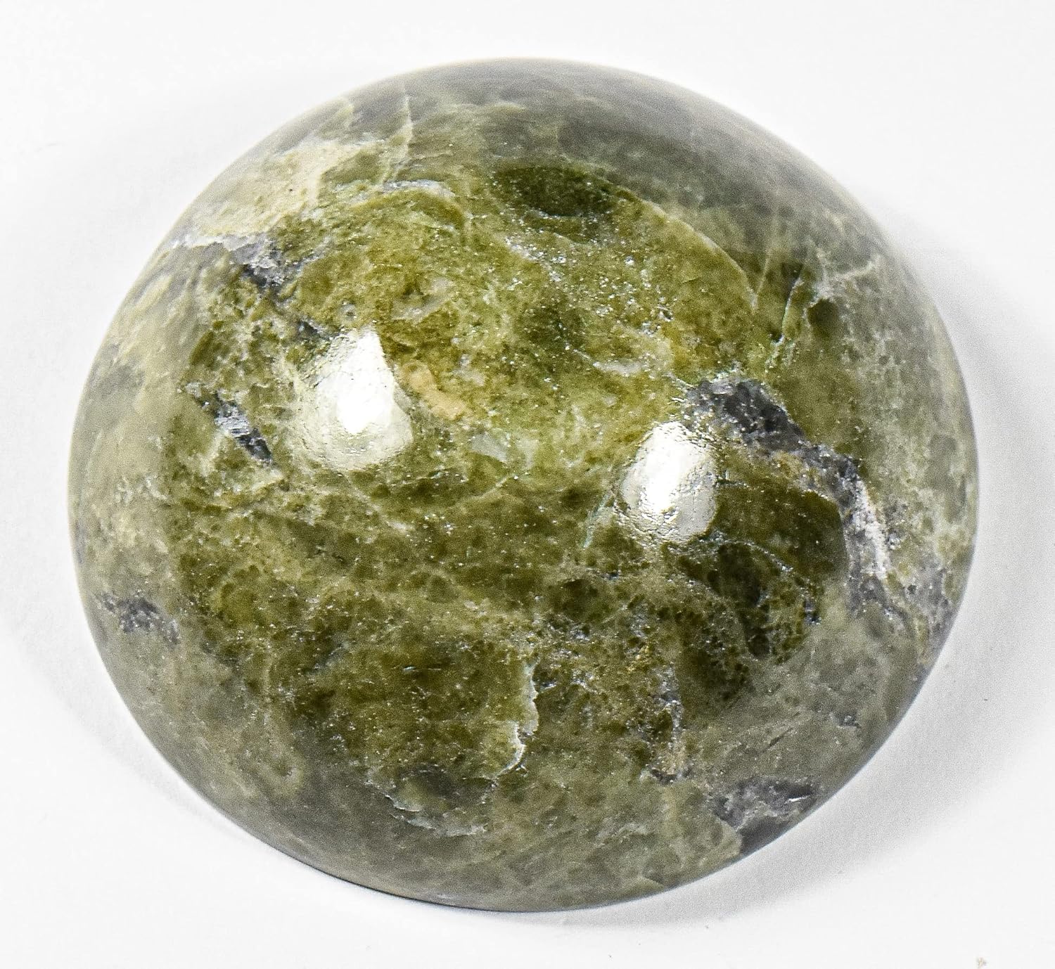 HQRP 75mm Vesuvianite Gemstone Bowl Natural Green